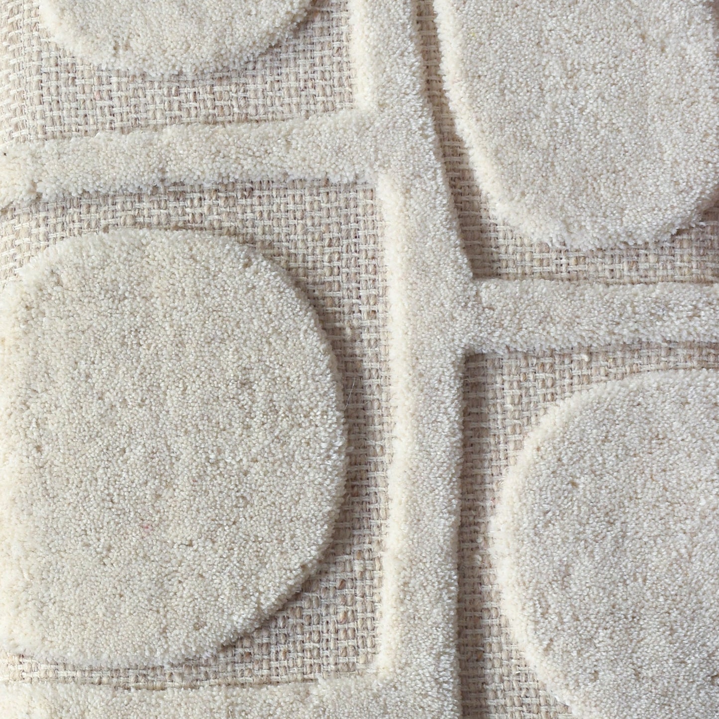 YAKUTAT WALL ART AND YUKLA WALL ART - BEIGE/IVORY - HAND WOVEN / OVER TUFTED - WOOL & MDF