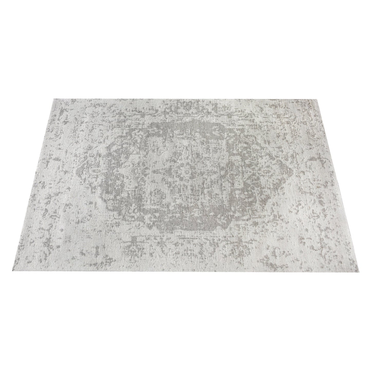 BALBO RUG - GREY/IVORY - WOOL/POLYESTER