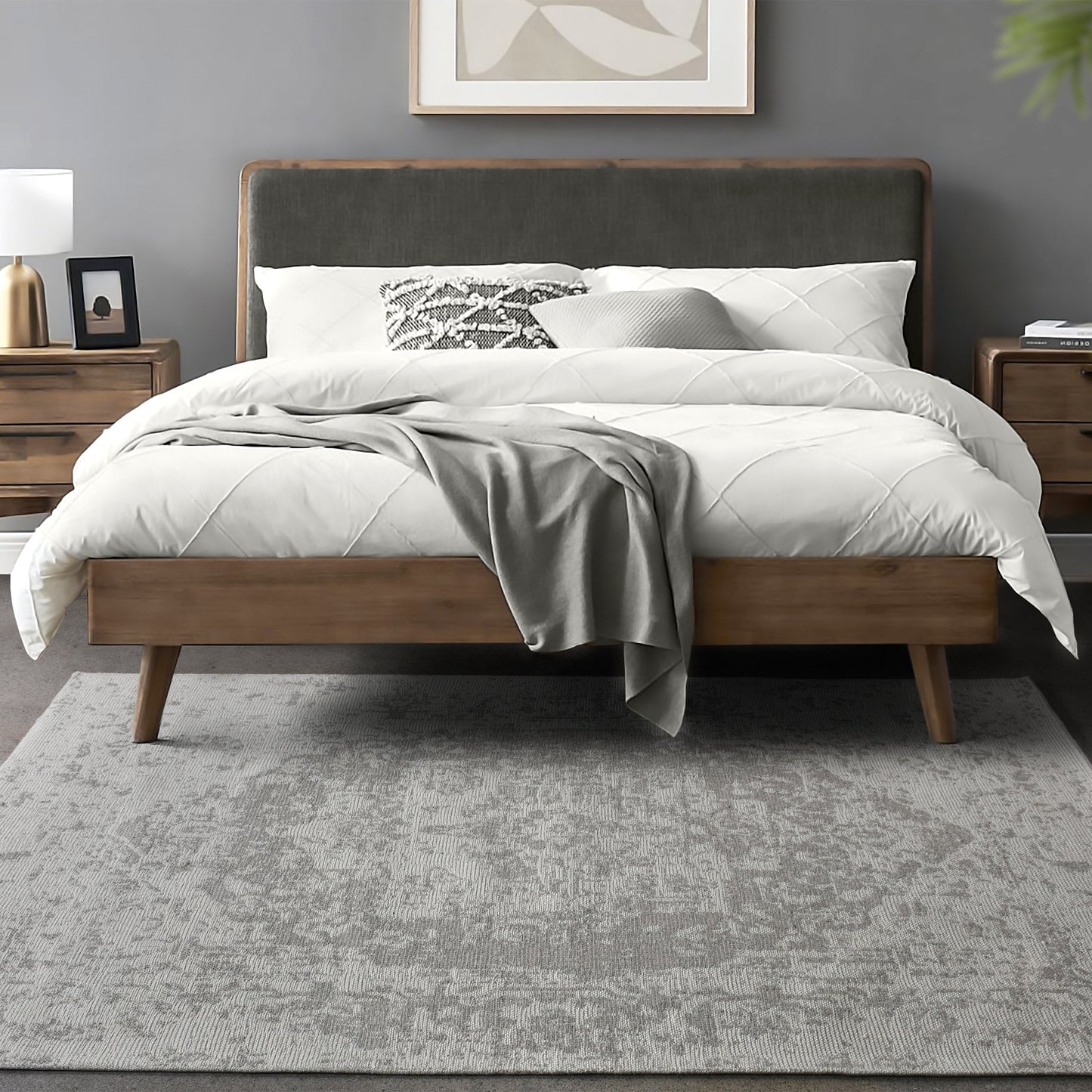 BALBO RUG - GREY/IVORY - WOOL/POLYESTER