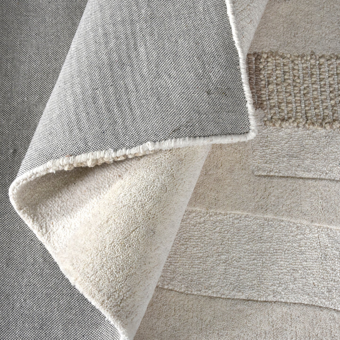 BOWRAL RUG - IVORY/BEIGE - WOOL - HAND TUFTED