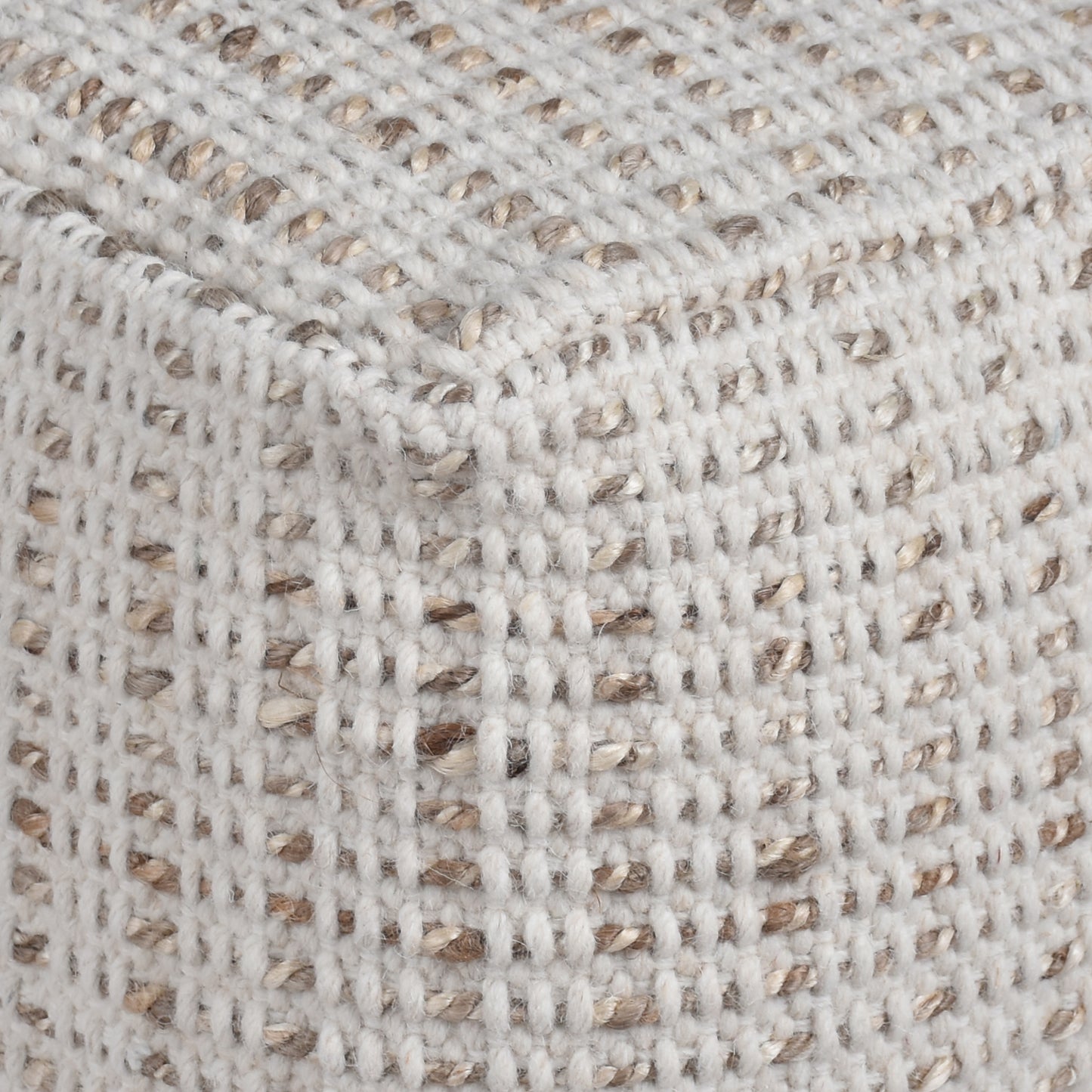 BRENDA POUF - WOOL/ JUTE