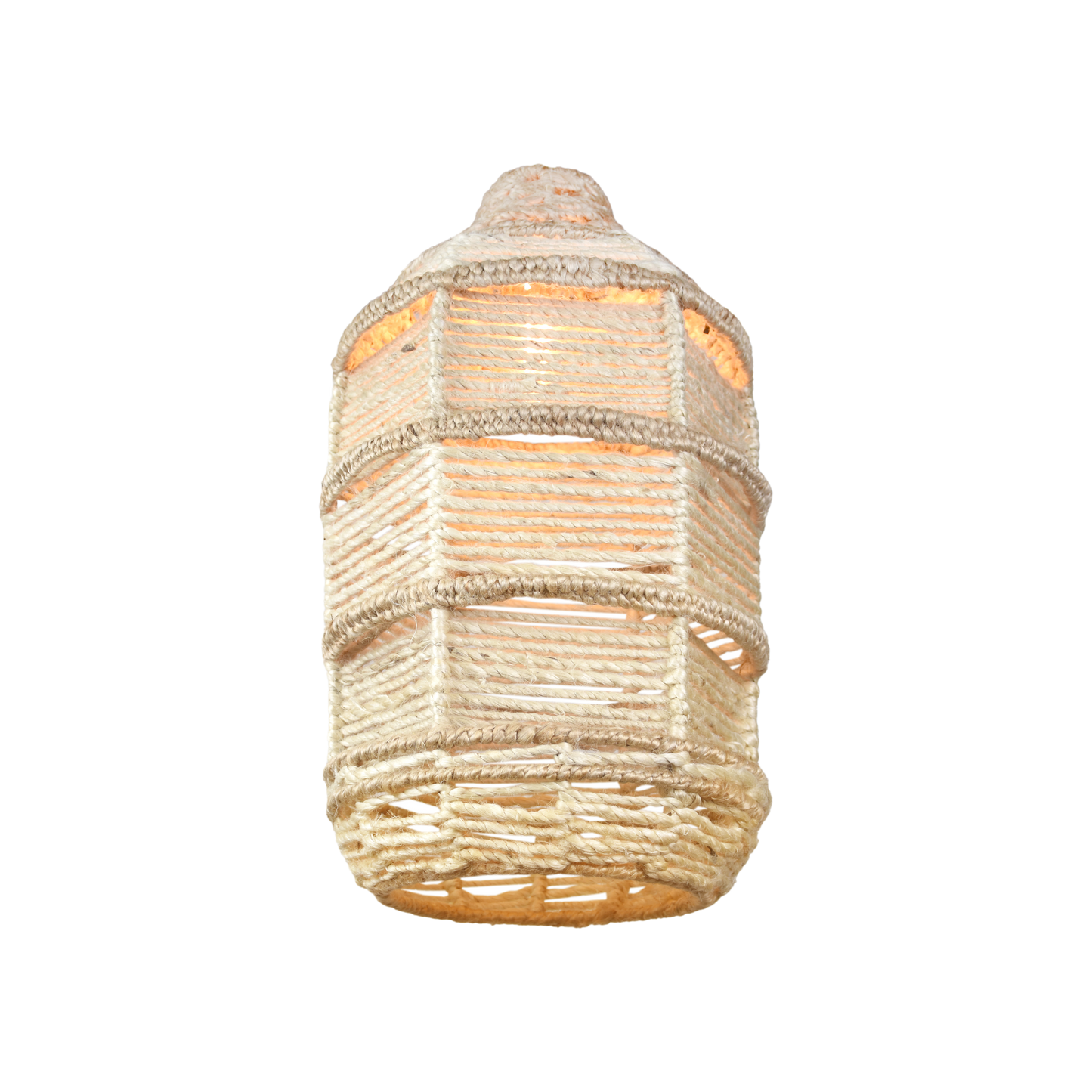 BULBHARD LAMP - IVORY/NATURAL - HAND MADE - JUTE