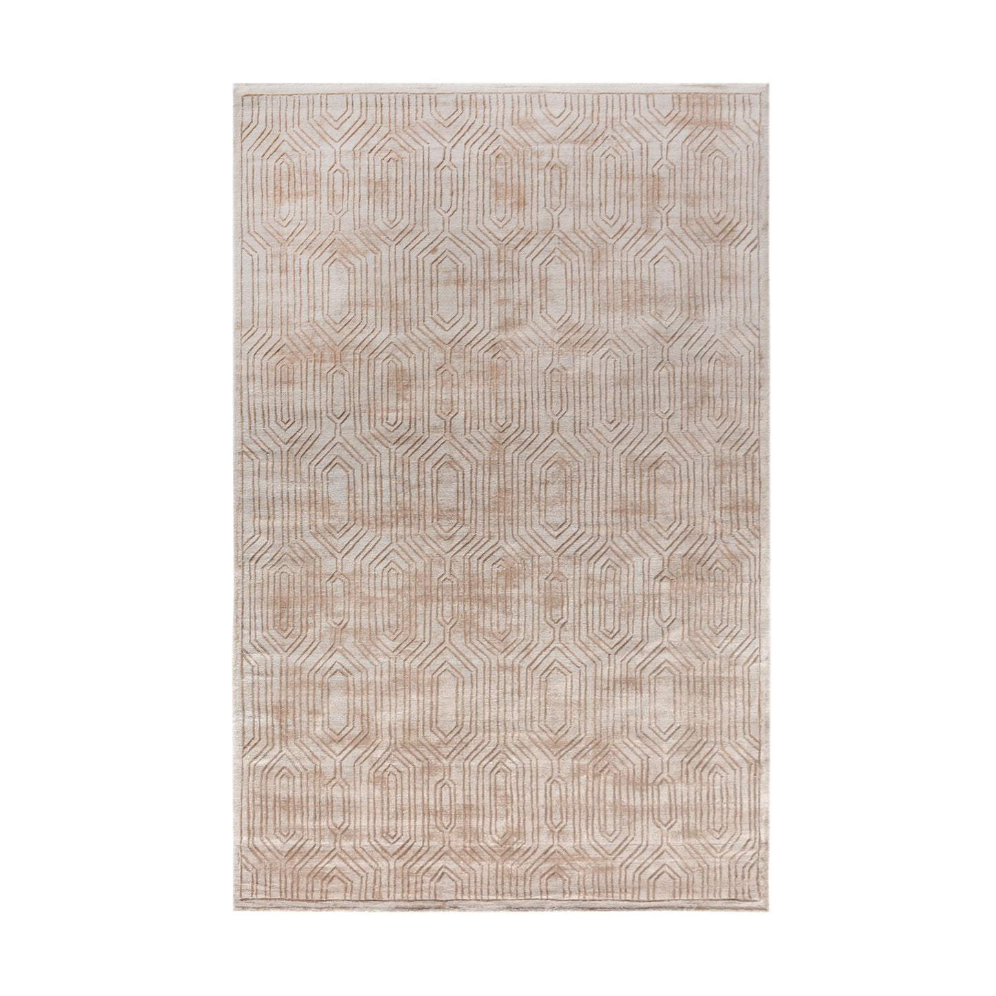 CARICOM RUG - VISCOSE/ BEIGE