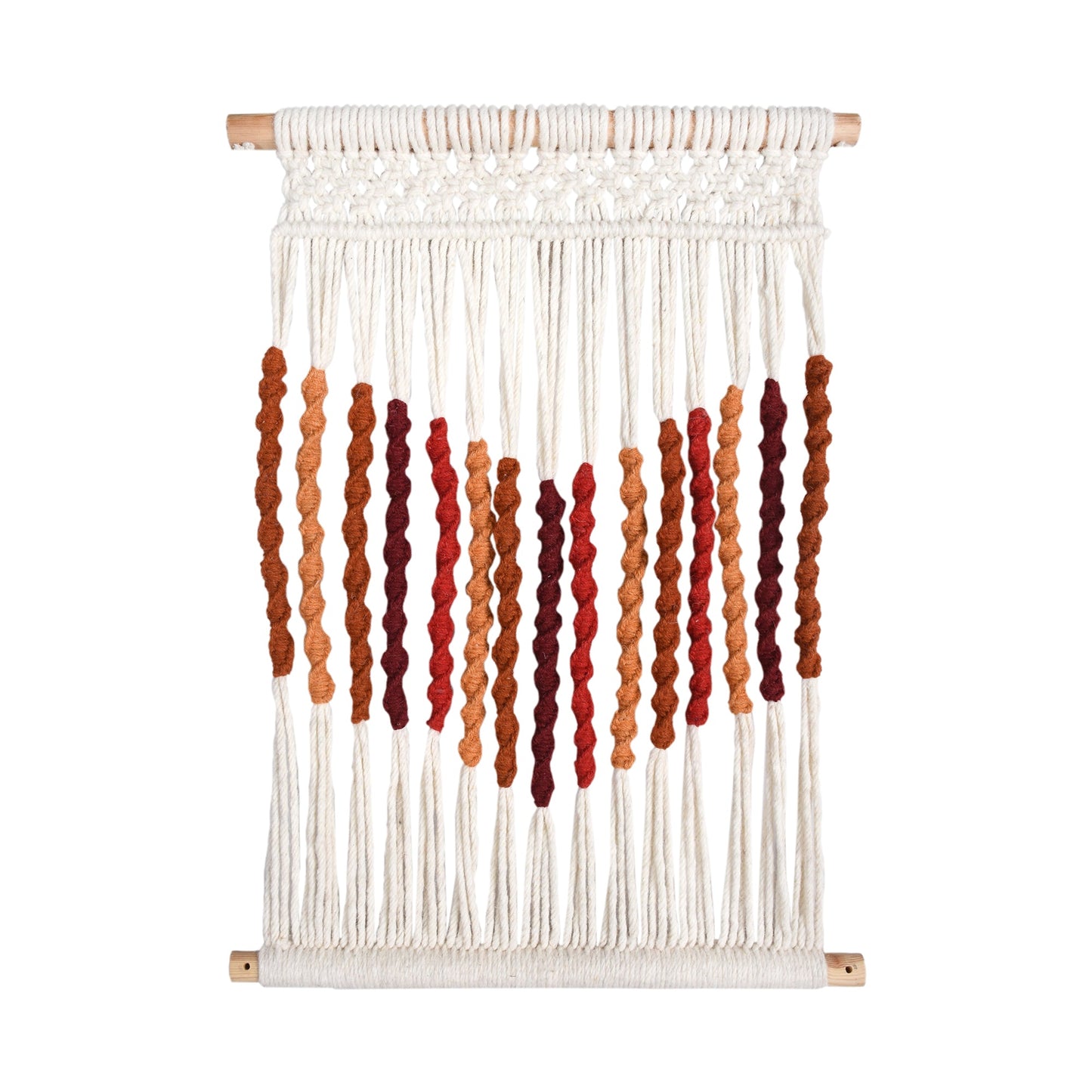 CASTEEL WALL HANGING - IVORY/MULTI - HAND KNITTED - WOOL