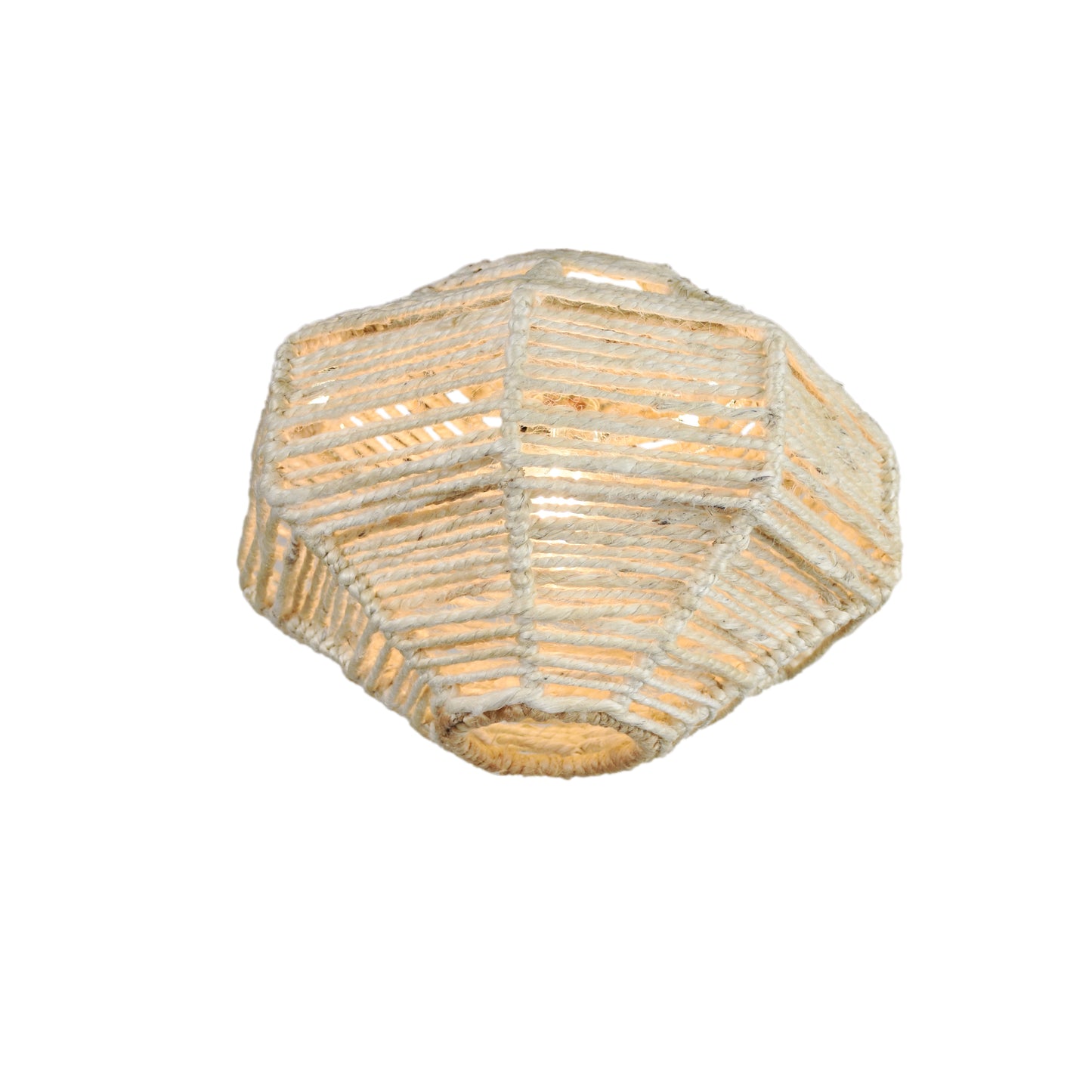 CONRACH-II LAMP - IVORY - HAND MADE - JUTE