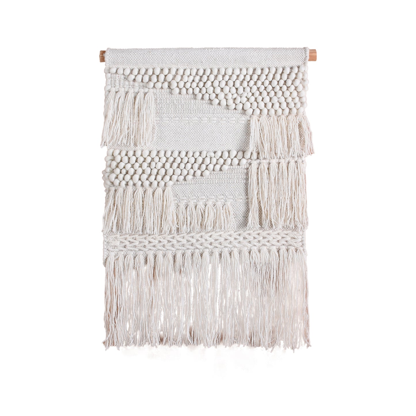 COSTESTI WALL HANGING - IVORY - HAND WOVEN - WOOL