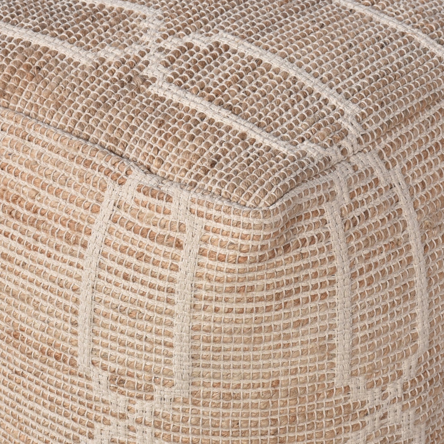 DRESDEN POUF - JUTE/ COTTON