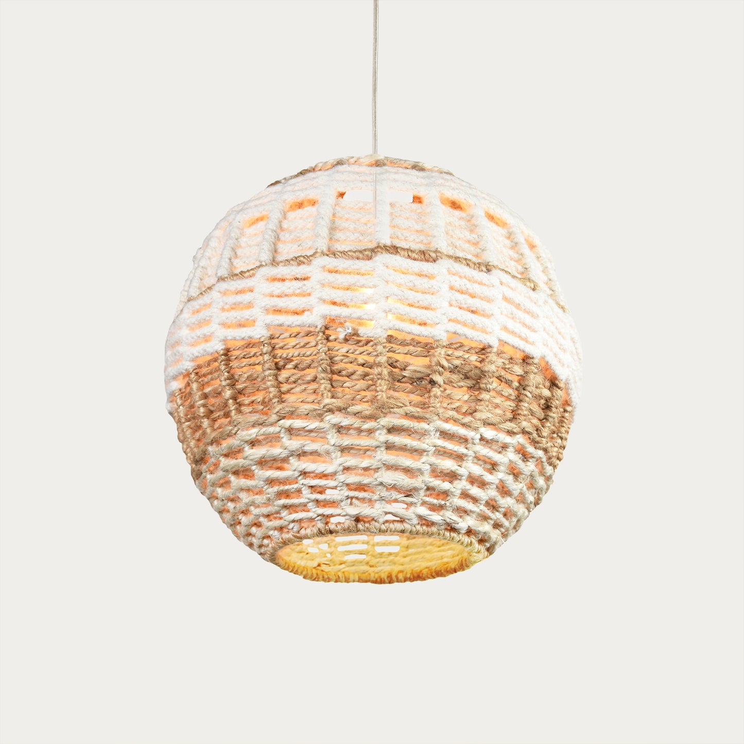 EADAIR - II LAMP - IVORY/NATURAL - HAND MADE - JUTE/WOOL
