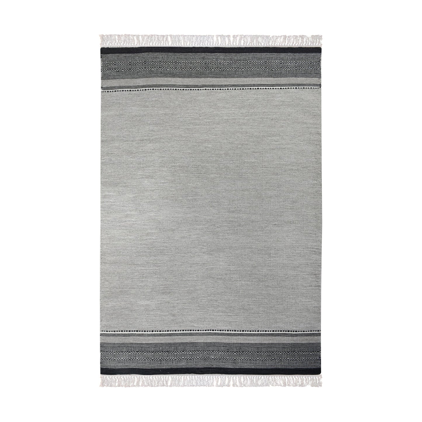 GAJAH RUG - GREY/ CHARCOAL - WOOL