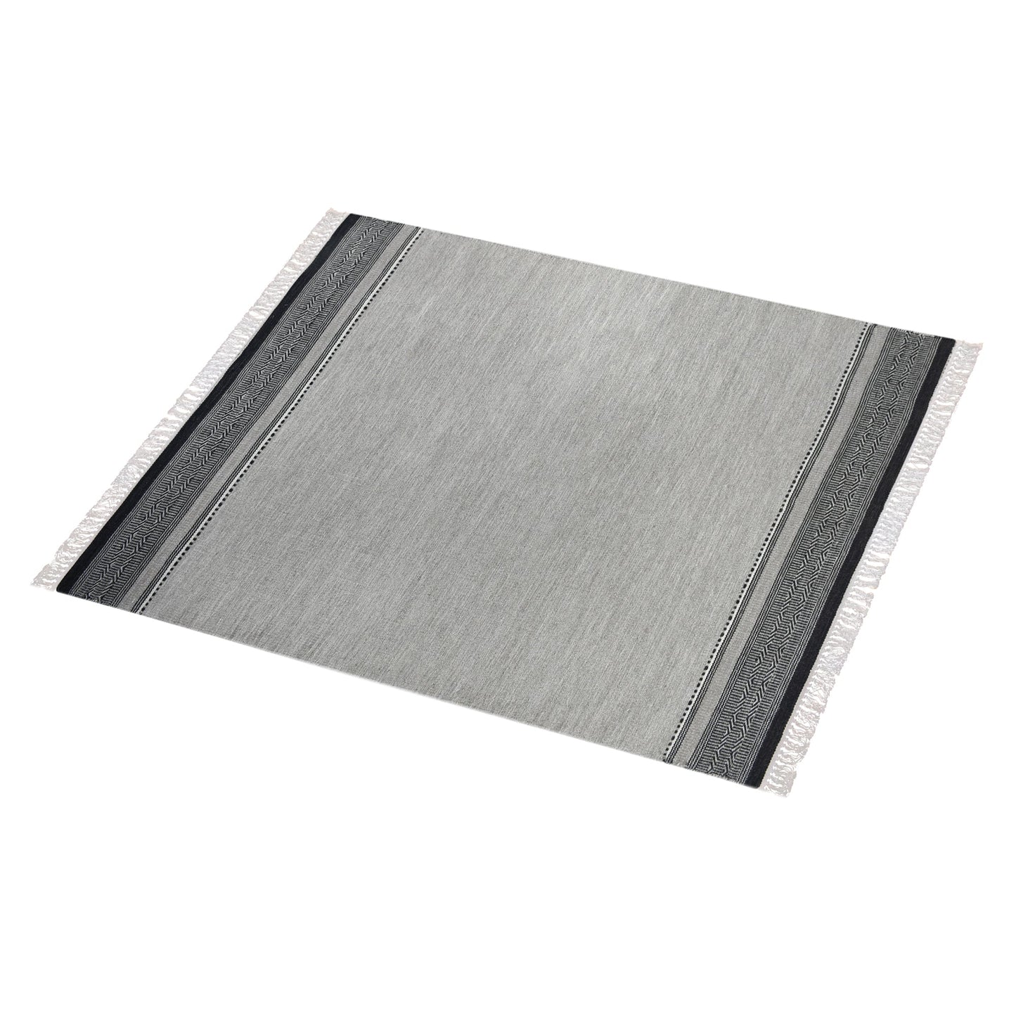 GAJAH RUG - GREY/ CHARCOAL - WOOL