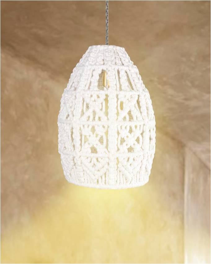 IMERI LAMP - IVORY - HAND MADE - WOOL DORI