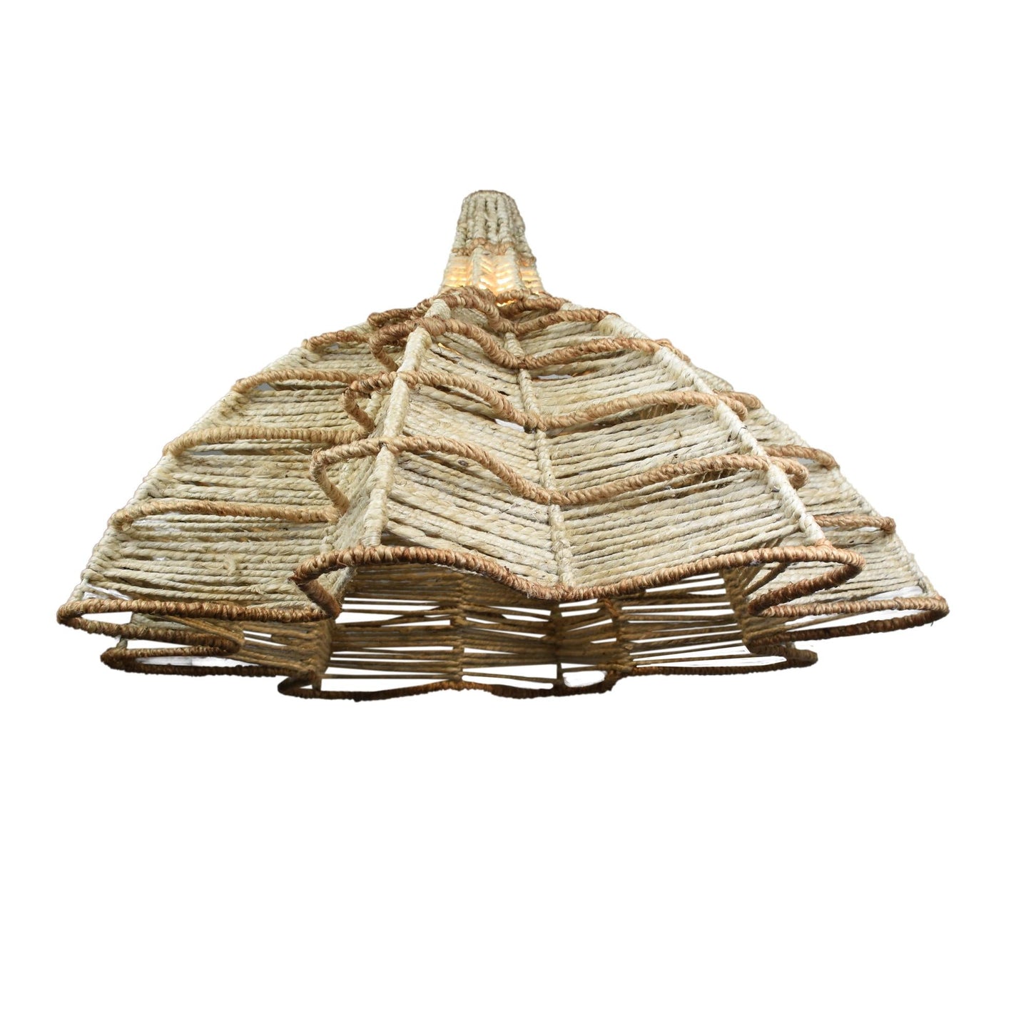 IRAPURU LAMP - IVORY/NATURAL - HAND MADE - JUTE