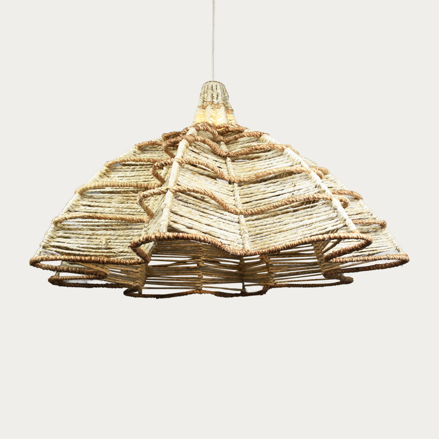 IRAPURU LAMP - IVORY/NATURAL - HAND MADE - JUTE