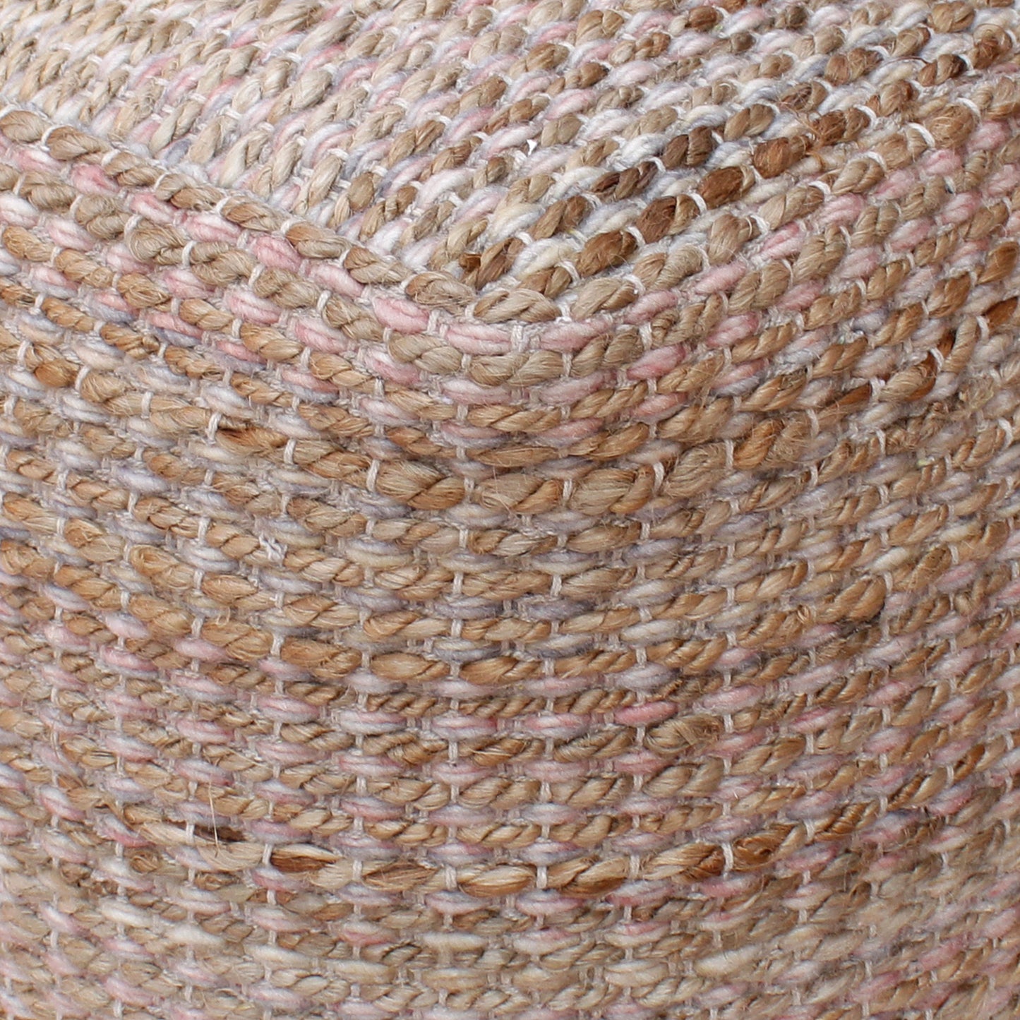 KIHNU POUF - JUTE/ WOOL POLYESTER BLEND