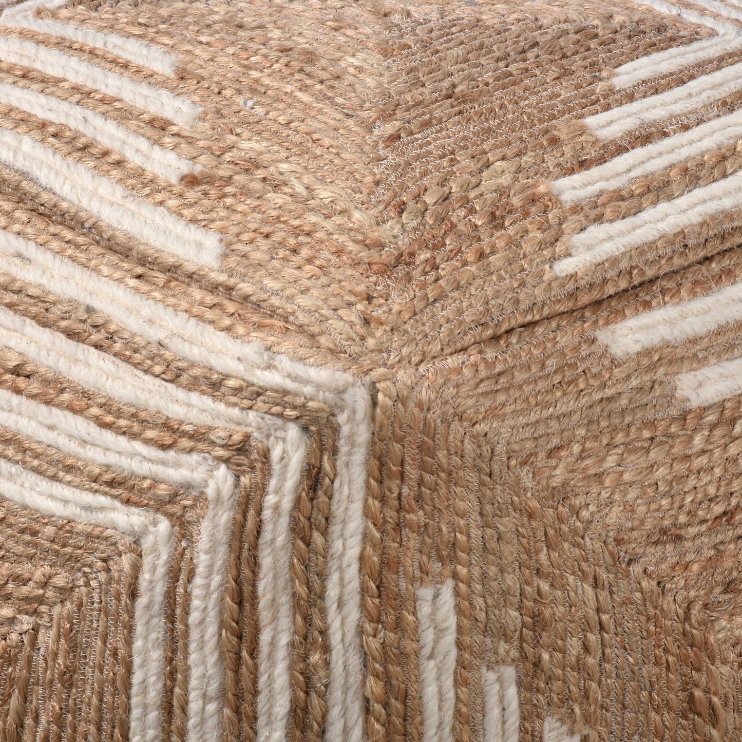 KYLIE POUF - JUTE/ WOOL