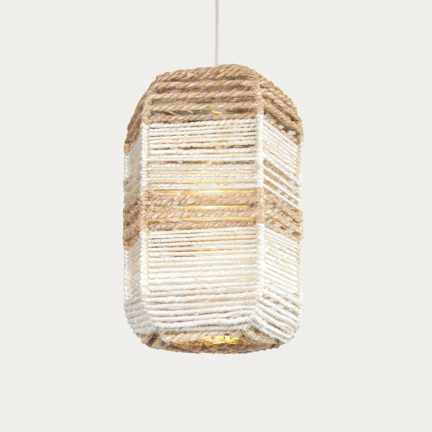 LEINSTER LAMP - IVORY/NATURAL - HAND MADE - JUTE