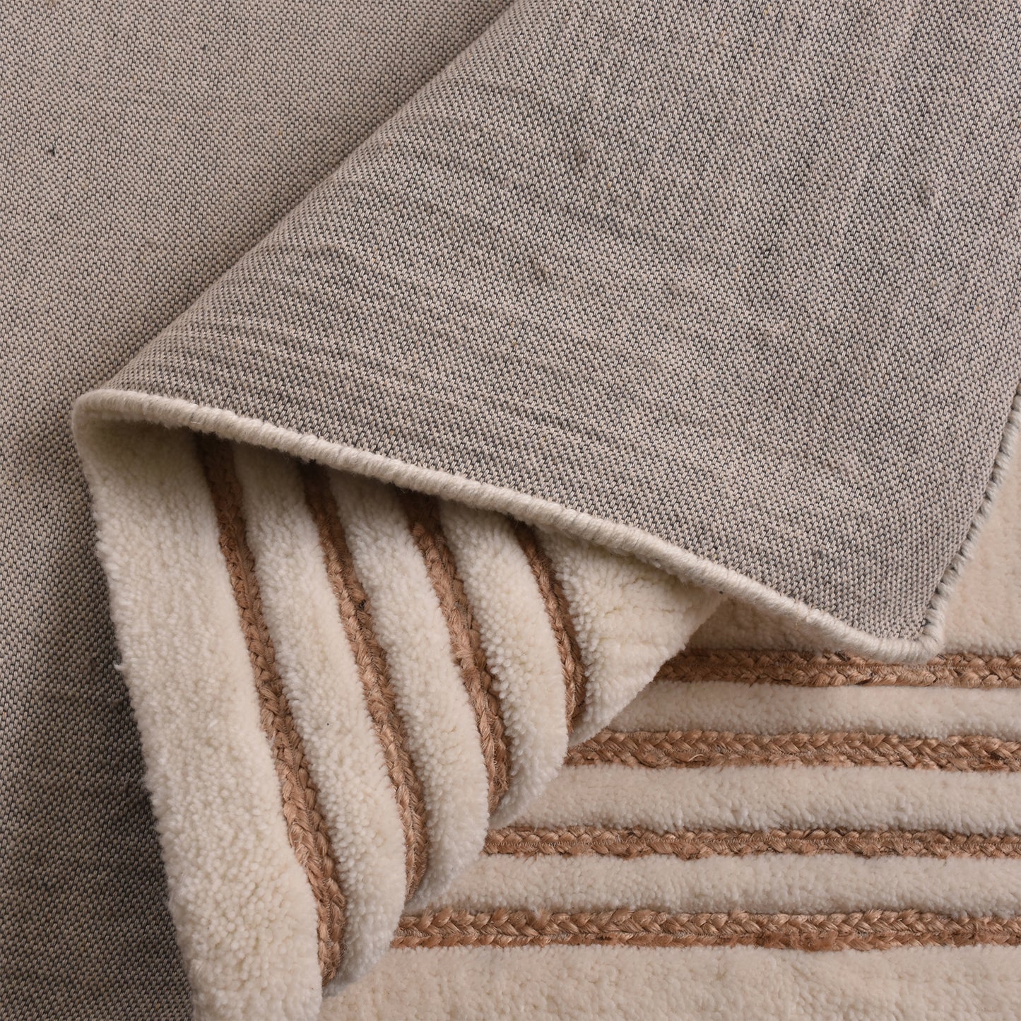 MANGIN RUG - NZ WOOL/ JUTE