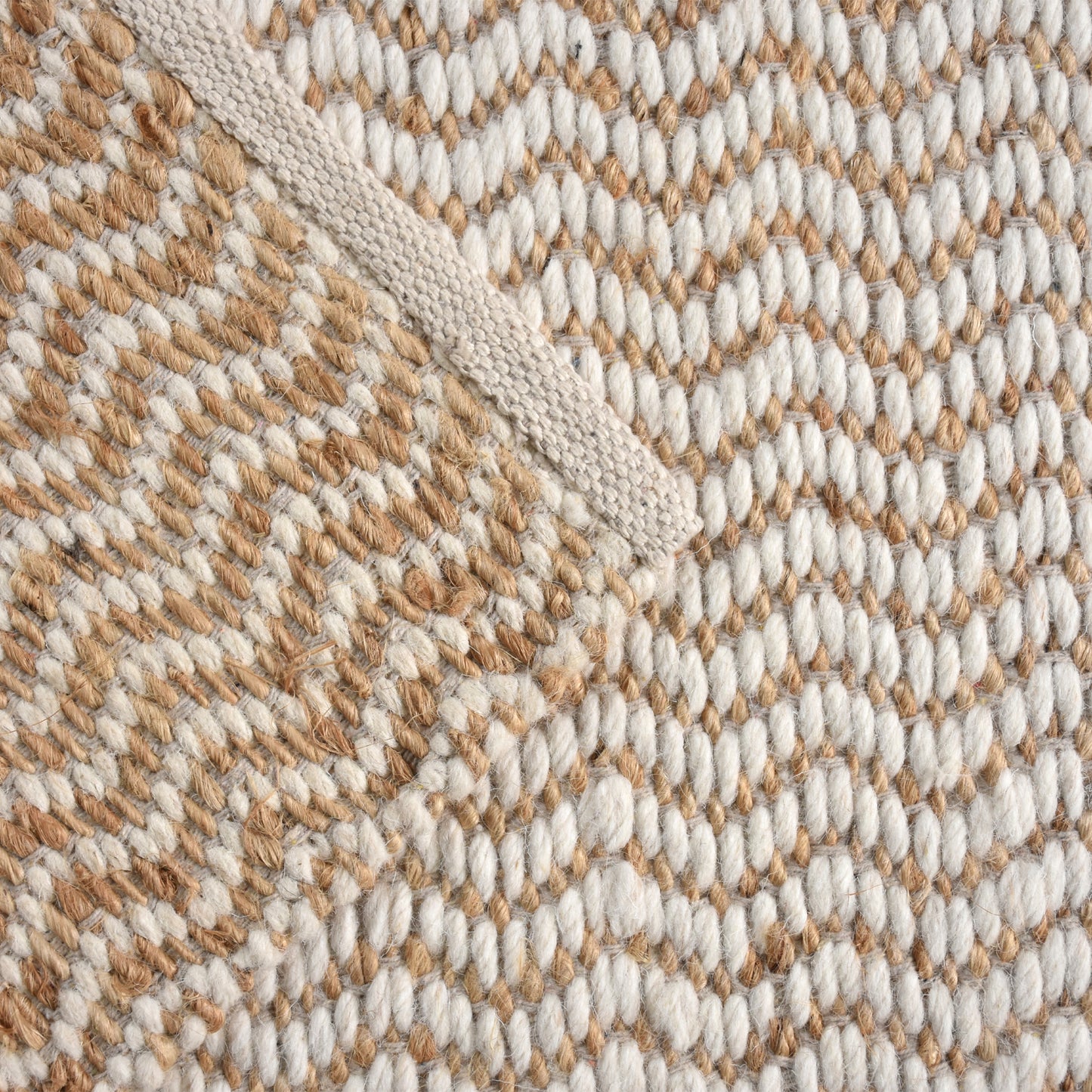MISSION RUG - NATURAL/IVORY - JUTE/WOOL - HANDWOVEN