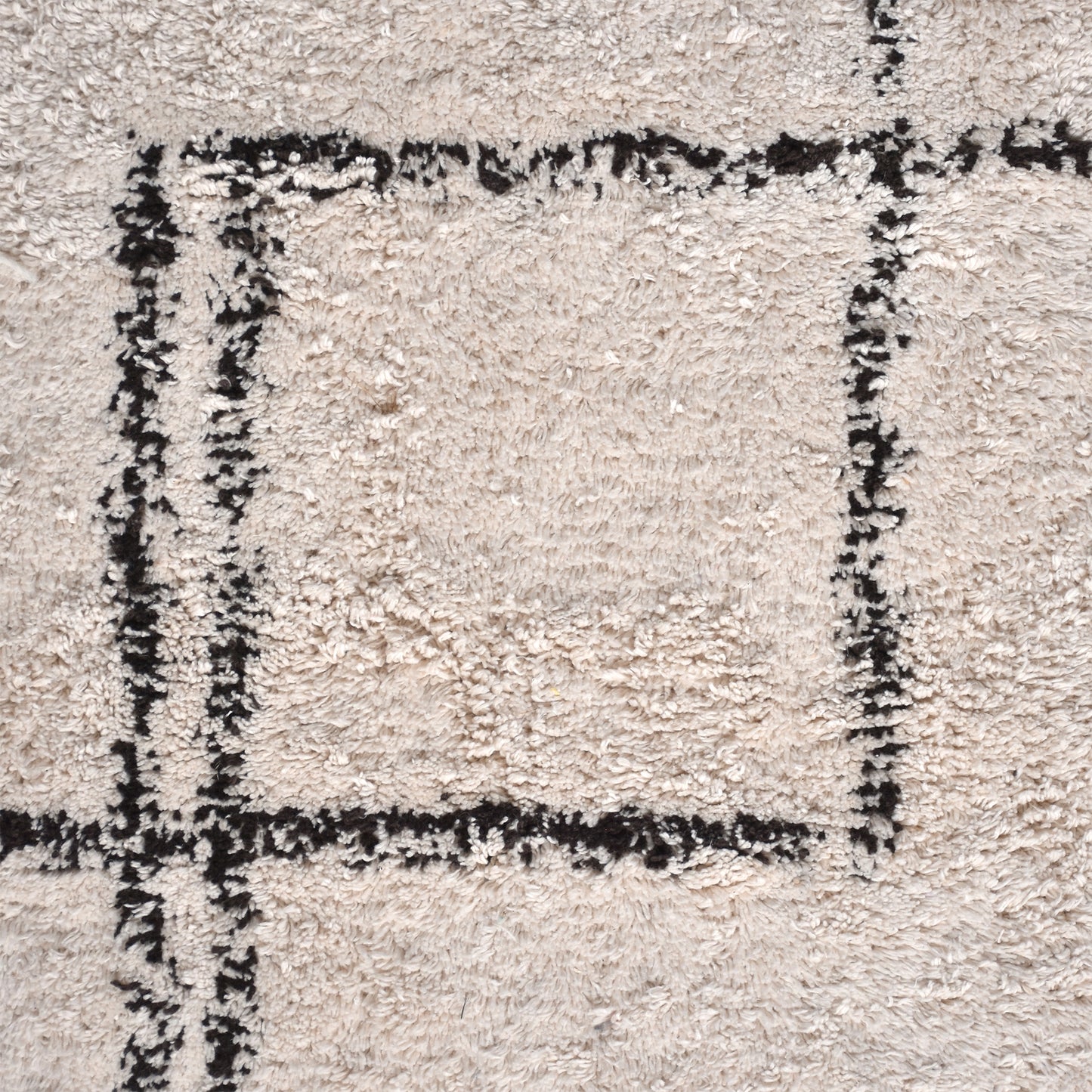 NEWLANDS RUG - IVORY/CHARCOAL - COTTON - TABLE TUFTED