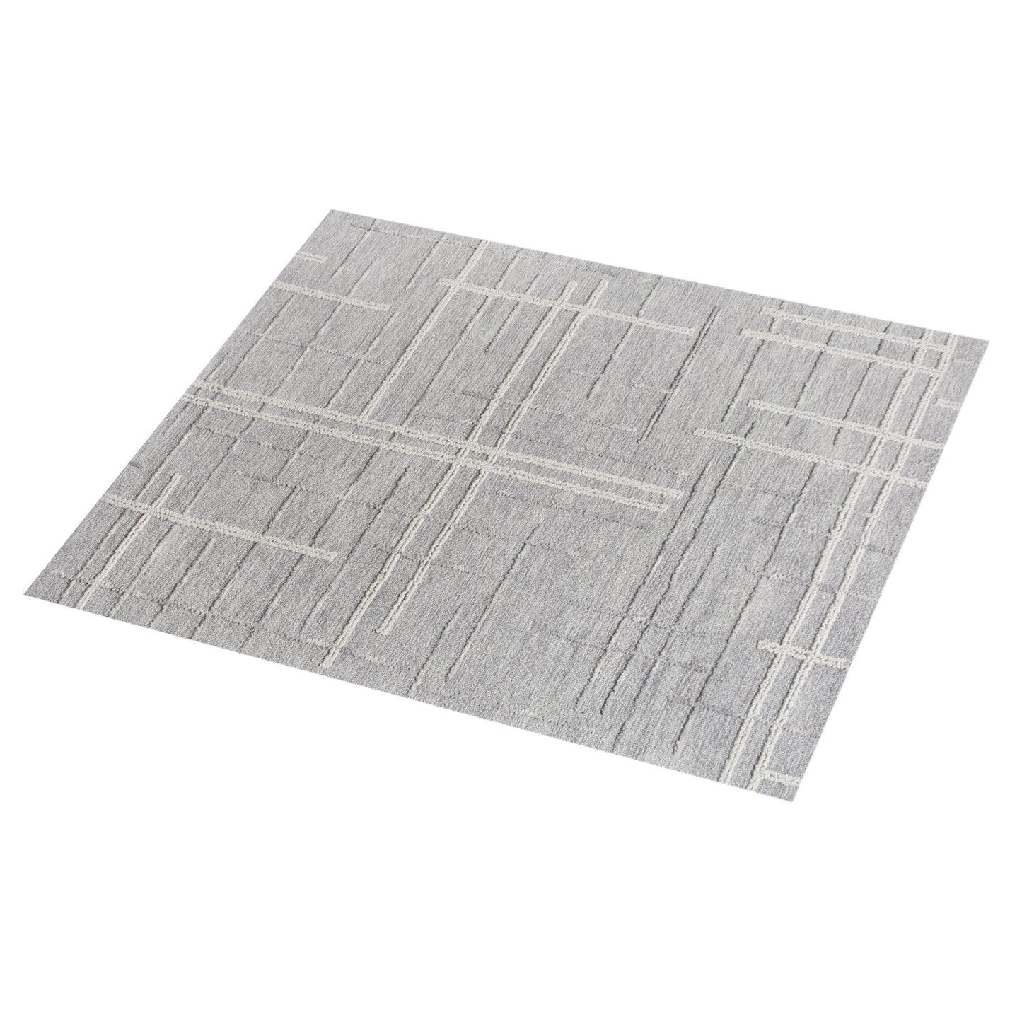 OMRA RUG - WOOL - BLUE/IVORY