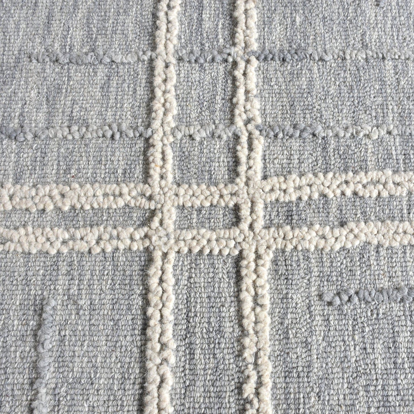 OMRA RUG - WOOL - BLUE/IVORY