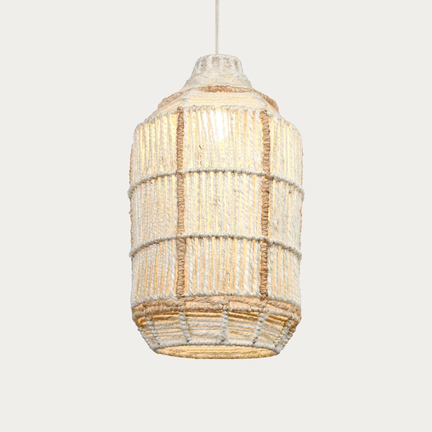 RINCO LAMP - NATURAL/IVORY - HAND MADE - JUTE