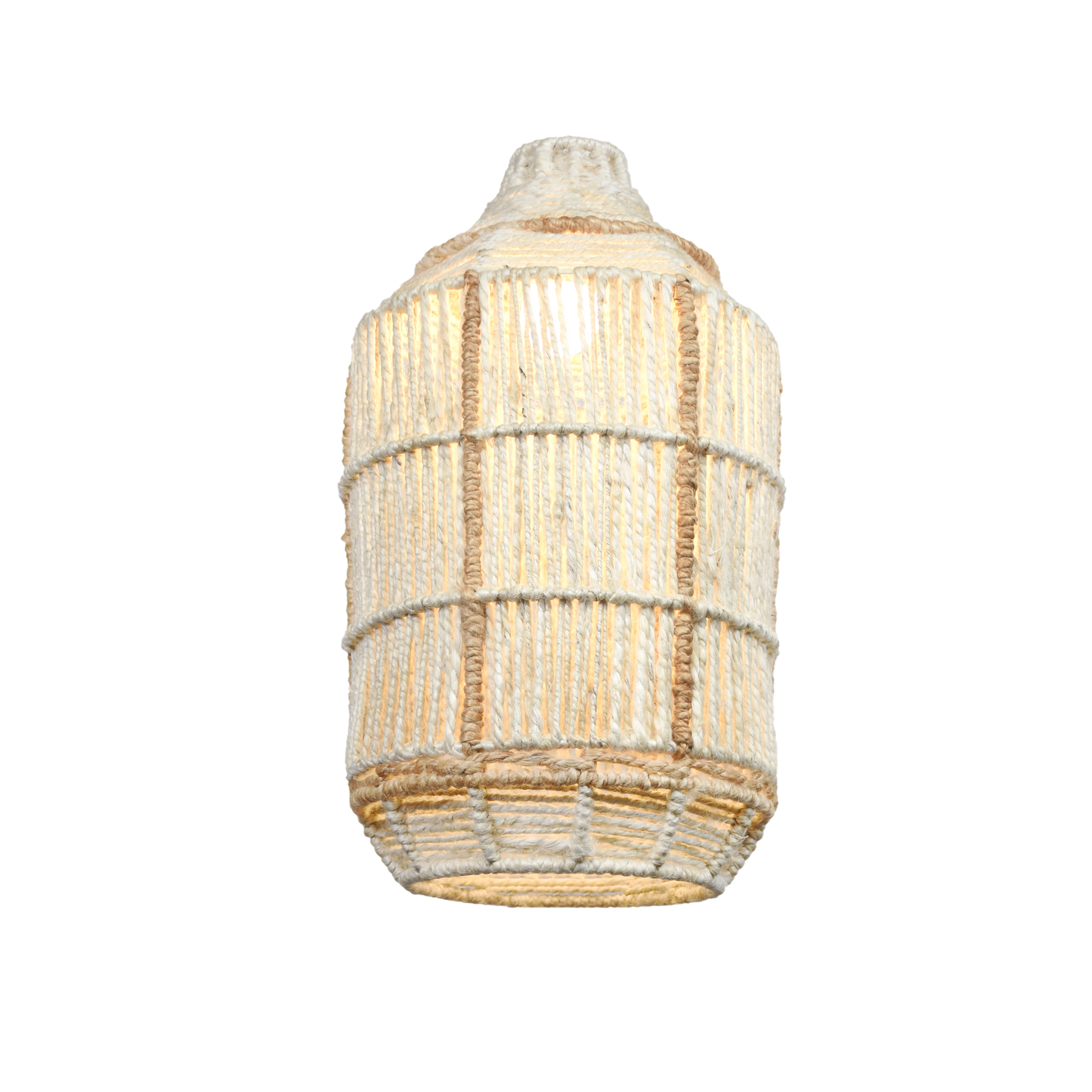 RINCO LAMP - NATURAL/IVORY - HAND MADE - JUTE