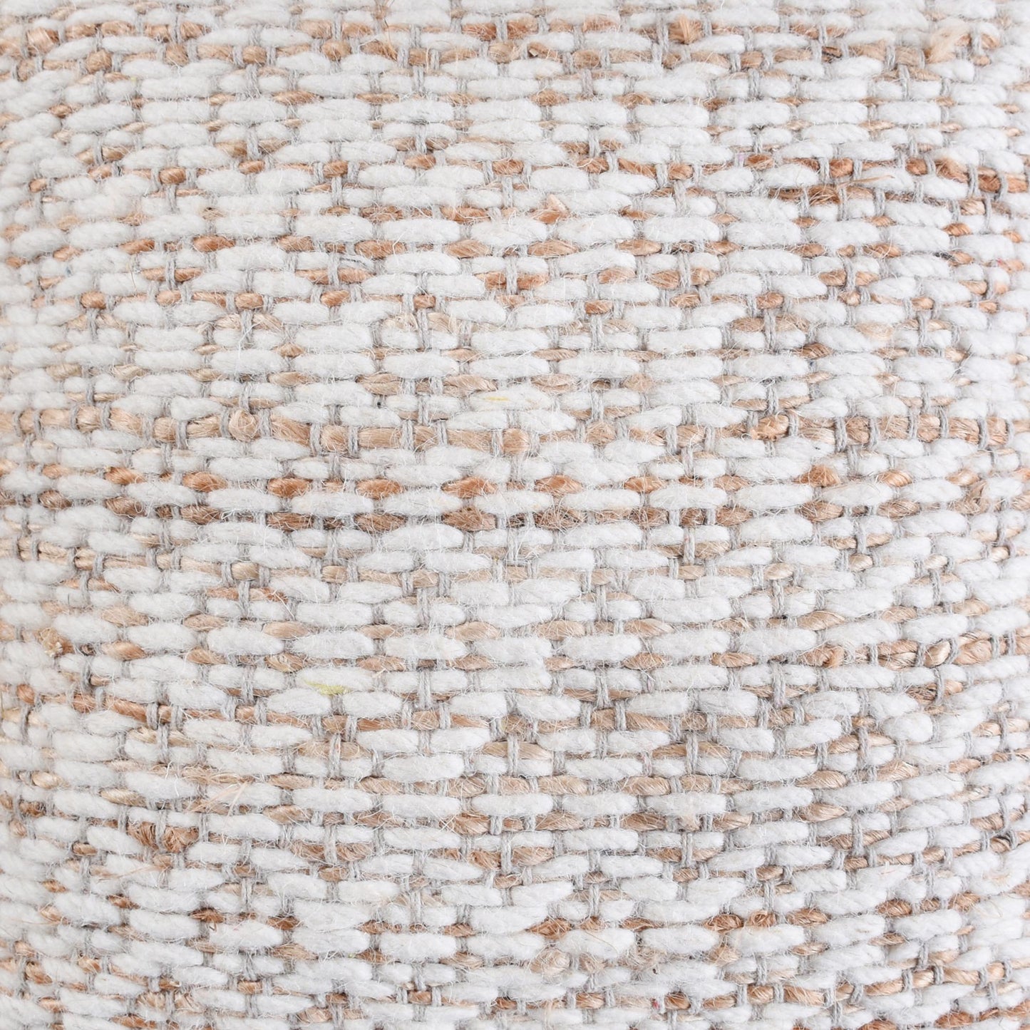 RUSSELL-II CUSHION - NATURAL/IVORY - HAND WOVEN - JUTE + WOOL