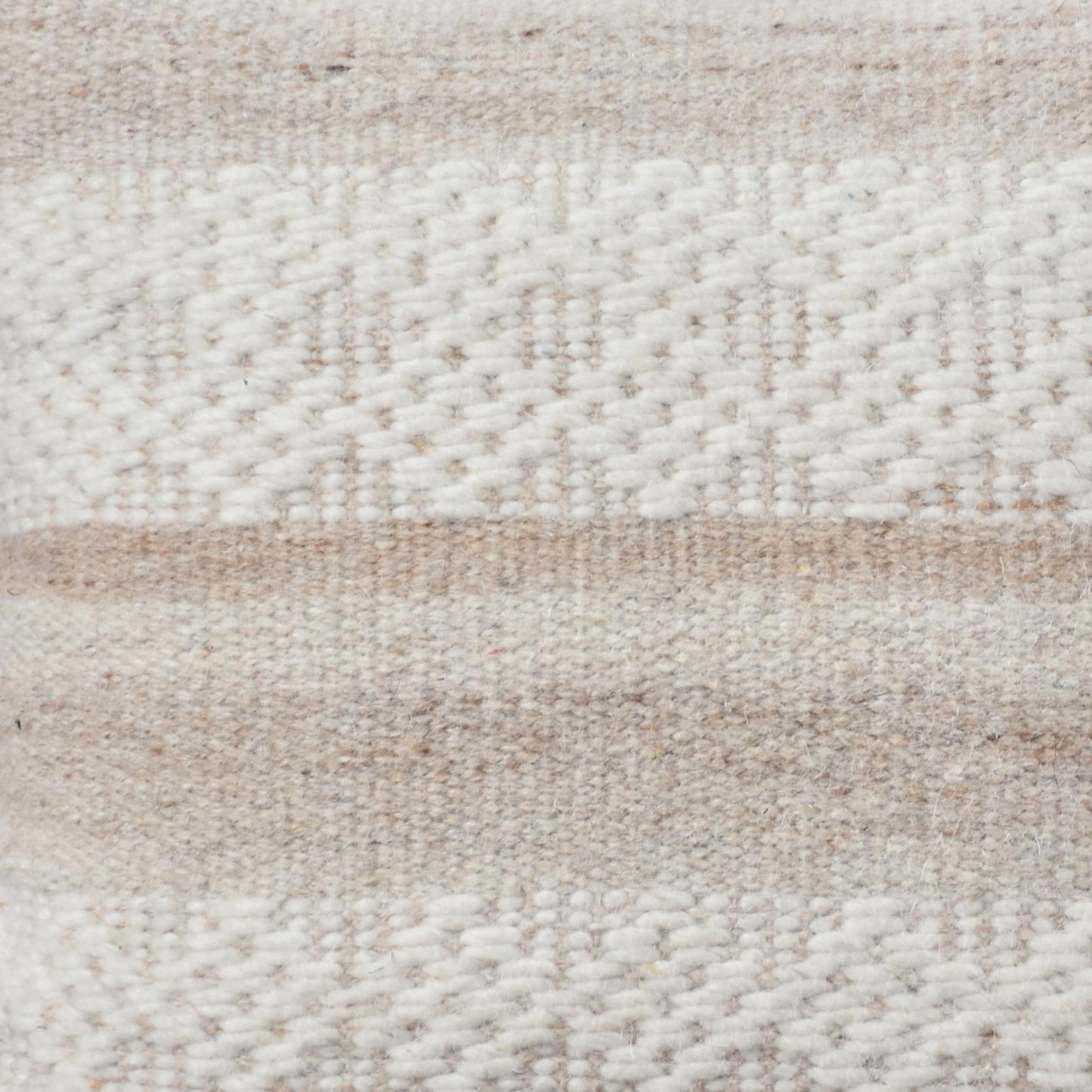 SIMEON CUSHION - BEIGE/IVORY - HAND WOVEN - WOOL