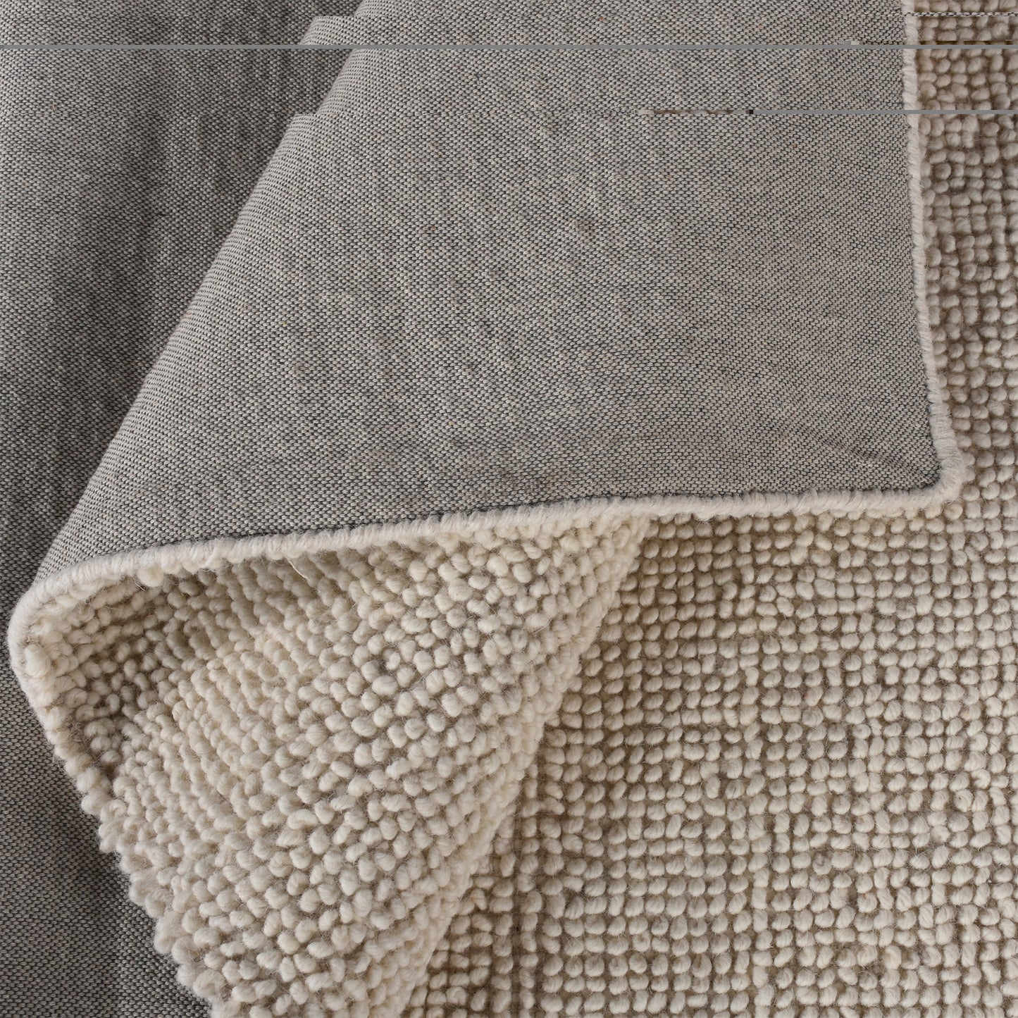 SPIKE RUG - WOOL - IVORY - HAND WOVEN