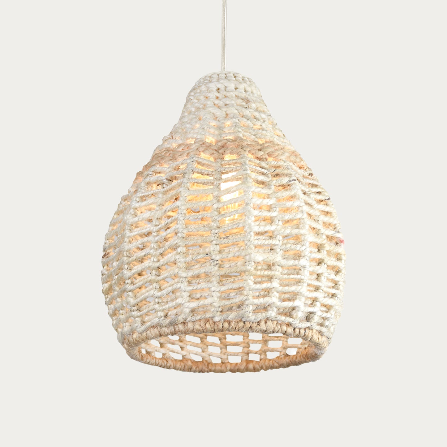 WESTMORE LAMP - IVORY/NATURAL - HAND MADE - JUTE