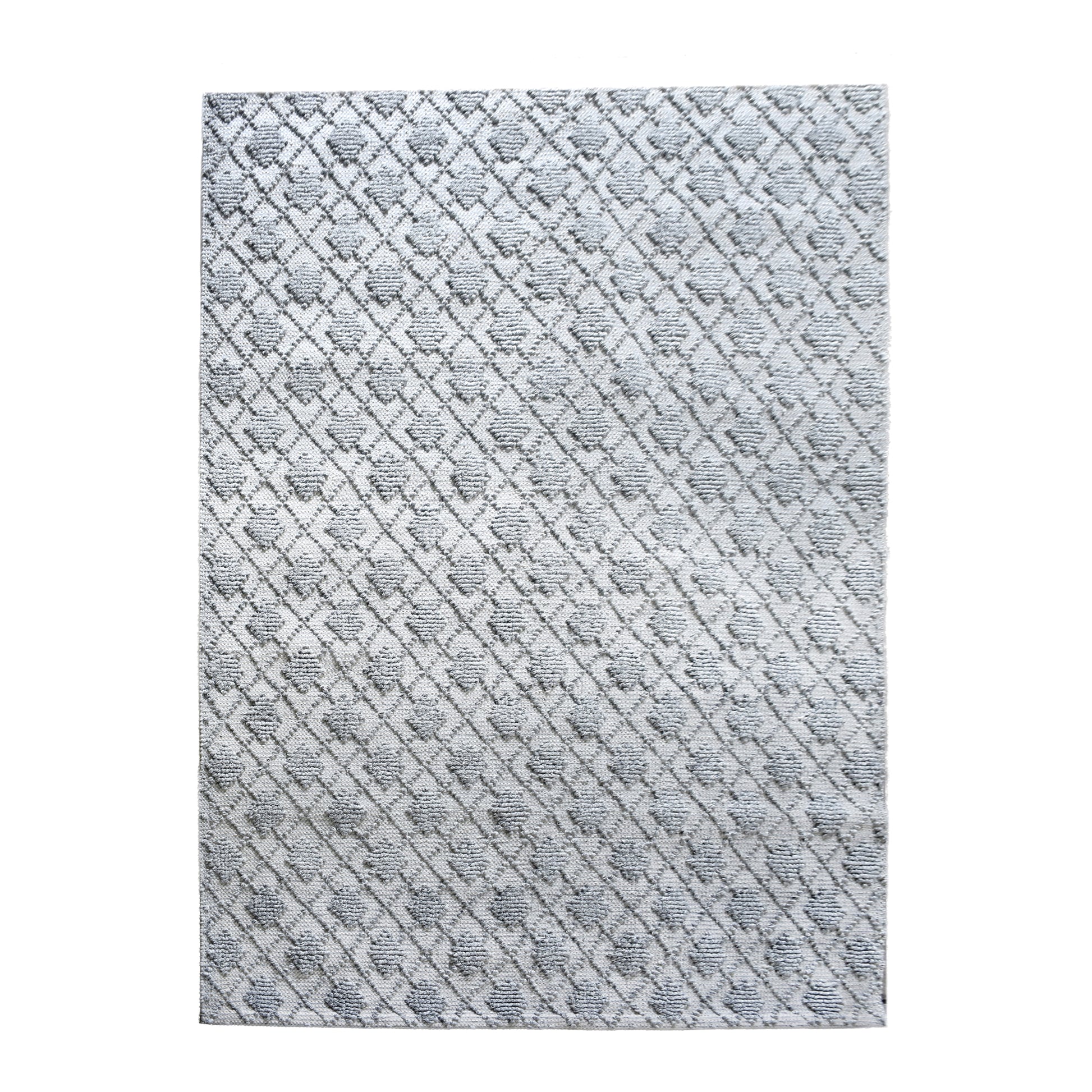 Area Rug, Bedroom Rug, Living Room Rug, Living Area Rug, Indian Rug, Office Carpet, Office Rug, Shop Rug Online, Pet, Grey, Pitloom, All Loop, Geometrical, Diamond