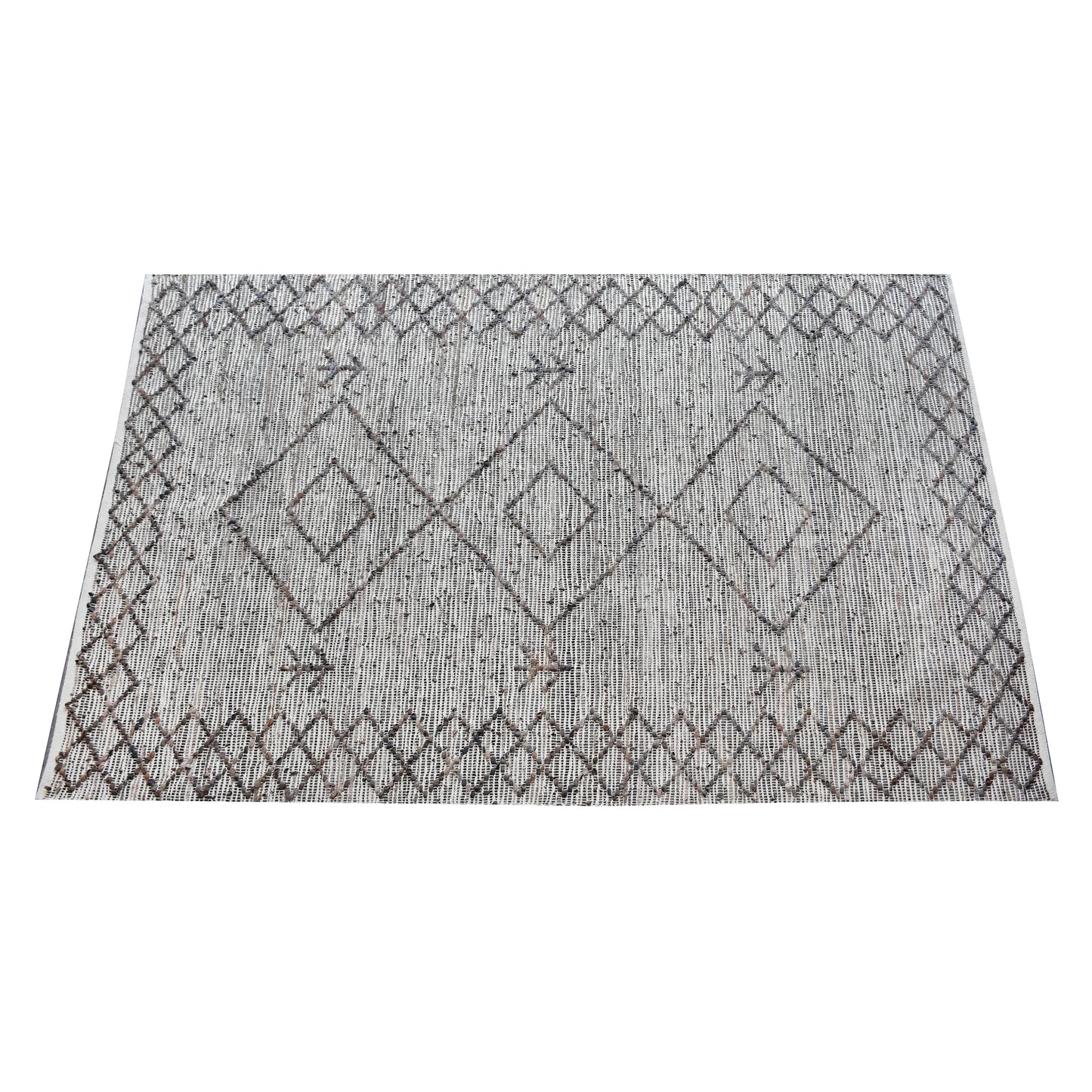 Area Rug, Bedroom Rug, Living Room Rug, Living Area Rug, Indian Rug, Office Carpet, Office Rug, Shop Rug Online, Leather, Brown, Pitloom, Flat Weave, diamond