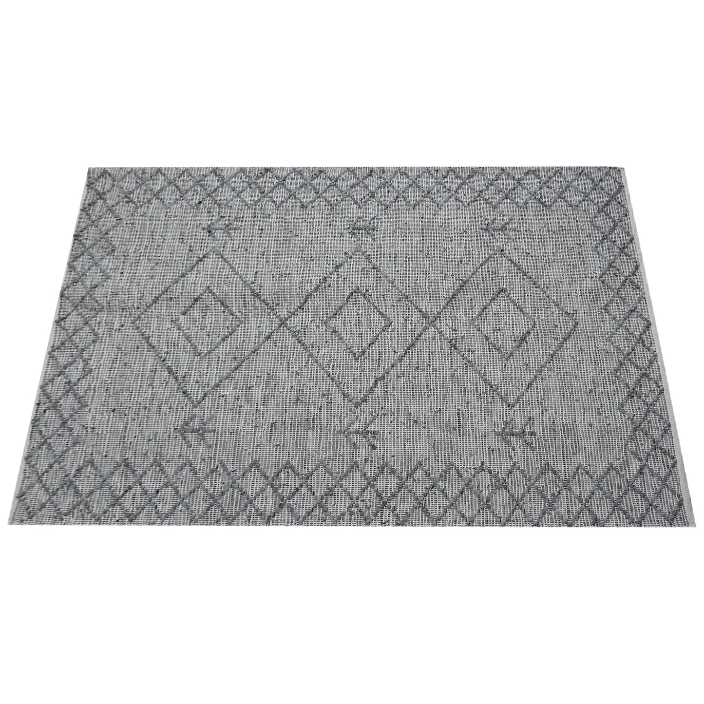 Area Rug, Bedroom Rug, Living Room Rug, Living Area Rug, Indian Rug, Office Carpet, Office Rug, Shop Rug Online, Leather, Silver, Pitloom, Flat Weave, diamond