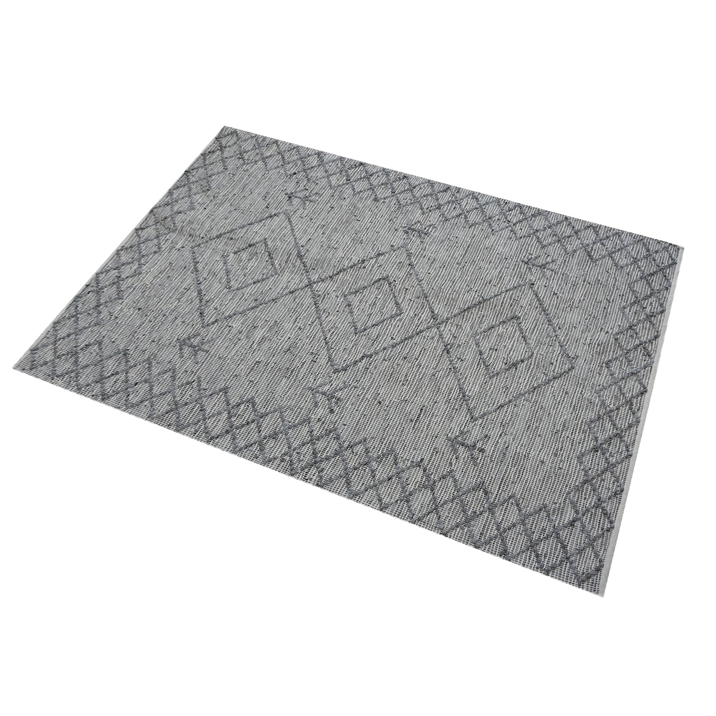 Area Rug, Bedroom Rug, Living Room Rug, Living Area Rug, Indian Rug, Office Carpet, Office Rug, Shop Rug Online, Leather, Silver, Pitloom, Flat Weave, diamond