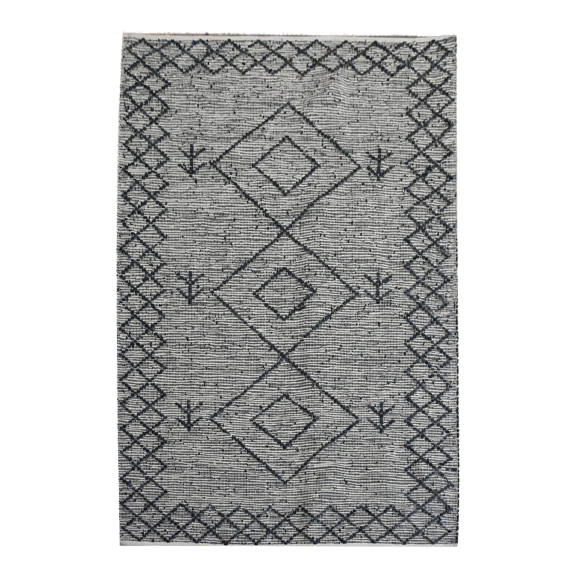 Area Rug, Bedroom Rug, Living Room Rug, Living Area Rug, Indian Rug, Office Carpet, Office Rug, Shop Rug Online, Leather, Charcoal, Pitloom, Flat Weave, diamond