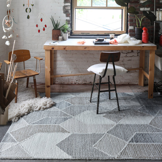 Area Rug, Bedroom Rug, Living Room Rug, Living Area Rug, Indian Rug, Office Carpet, Office Rug, Shop Rug Online, Wool, Natural, Hand woven, Cut And Loop, Geometrical