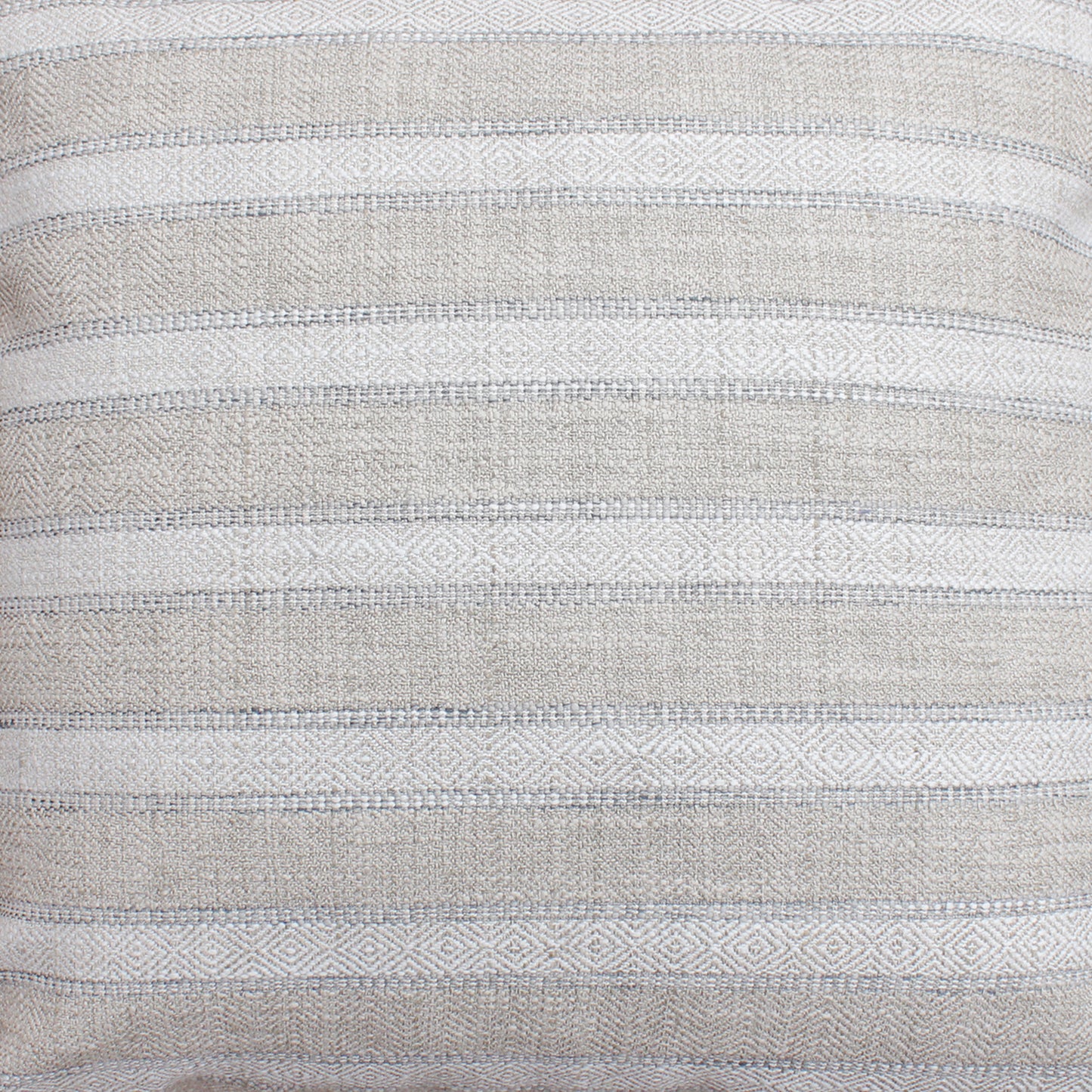 Alnwick Cushion, Blended Fabric, Beige, Natural White, Machine Made, Flat Weave