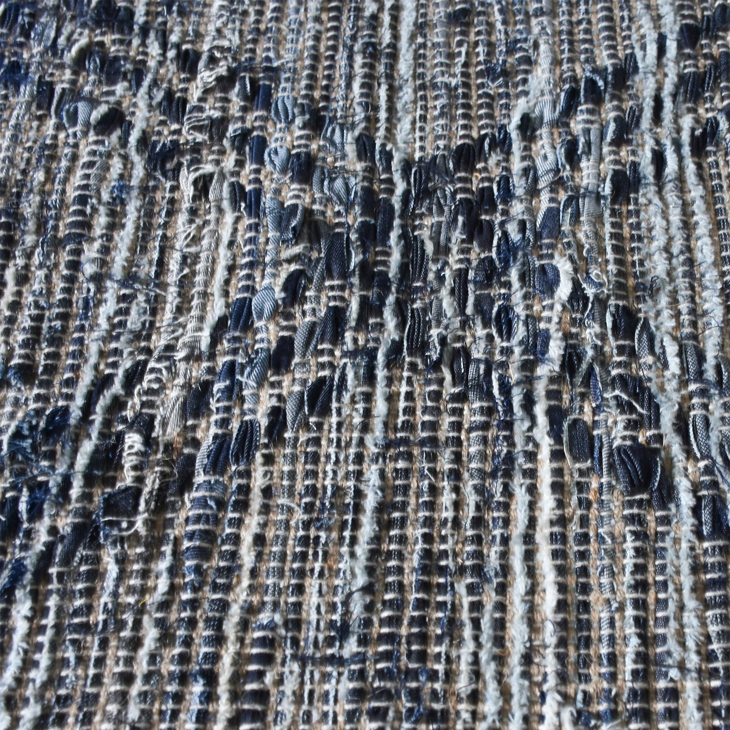 Area Rug, Bedroom Rug, Living Room Rug, Living Area Rug, Indian Rug, Office Carpet, Office Rug, Shop Rug Online, Recycled Denim, Hemp, Navy, diamond