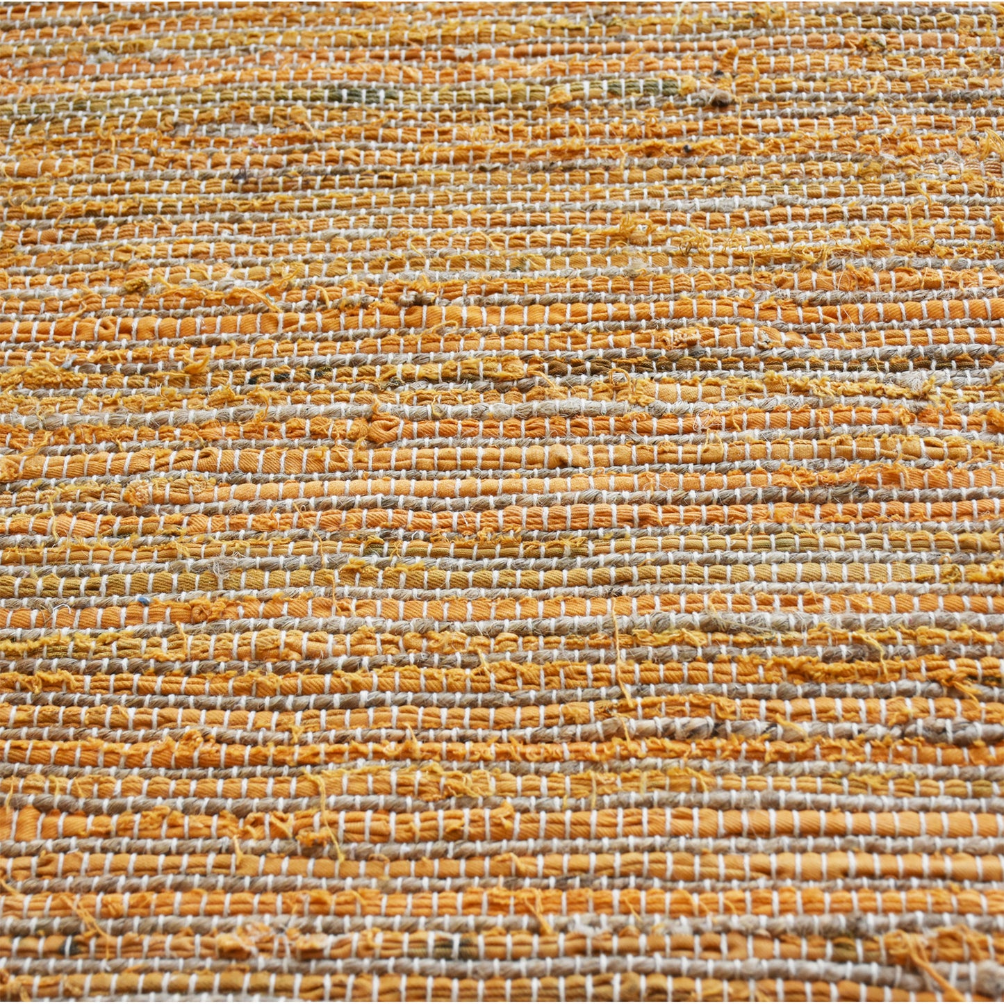 Area Rug, Bedroom Rug, Living Room Rug, Living Area Rug, Indian Rug, Office Carpet, Office Rug, Shop Rug Online, Hemp, Recycled Fabric, Orange, Pitloom, Flat Weave, Textured