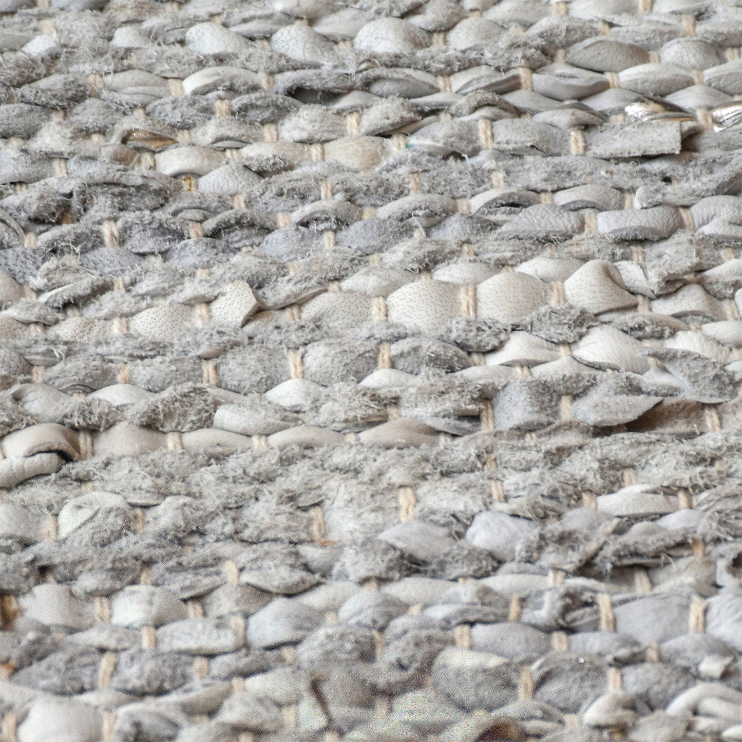 Area Rug, Bedroom Rug, Living Room Rug, Living Area Rug, Indian Rug, Office Carpet, Office Rug, Shop Rug Online, Leather, Pu, Grey, Pitloom, Flat Weave, Textured
