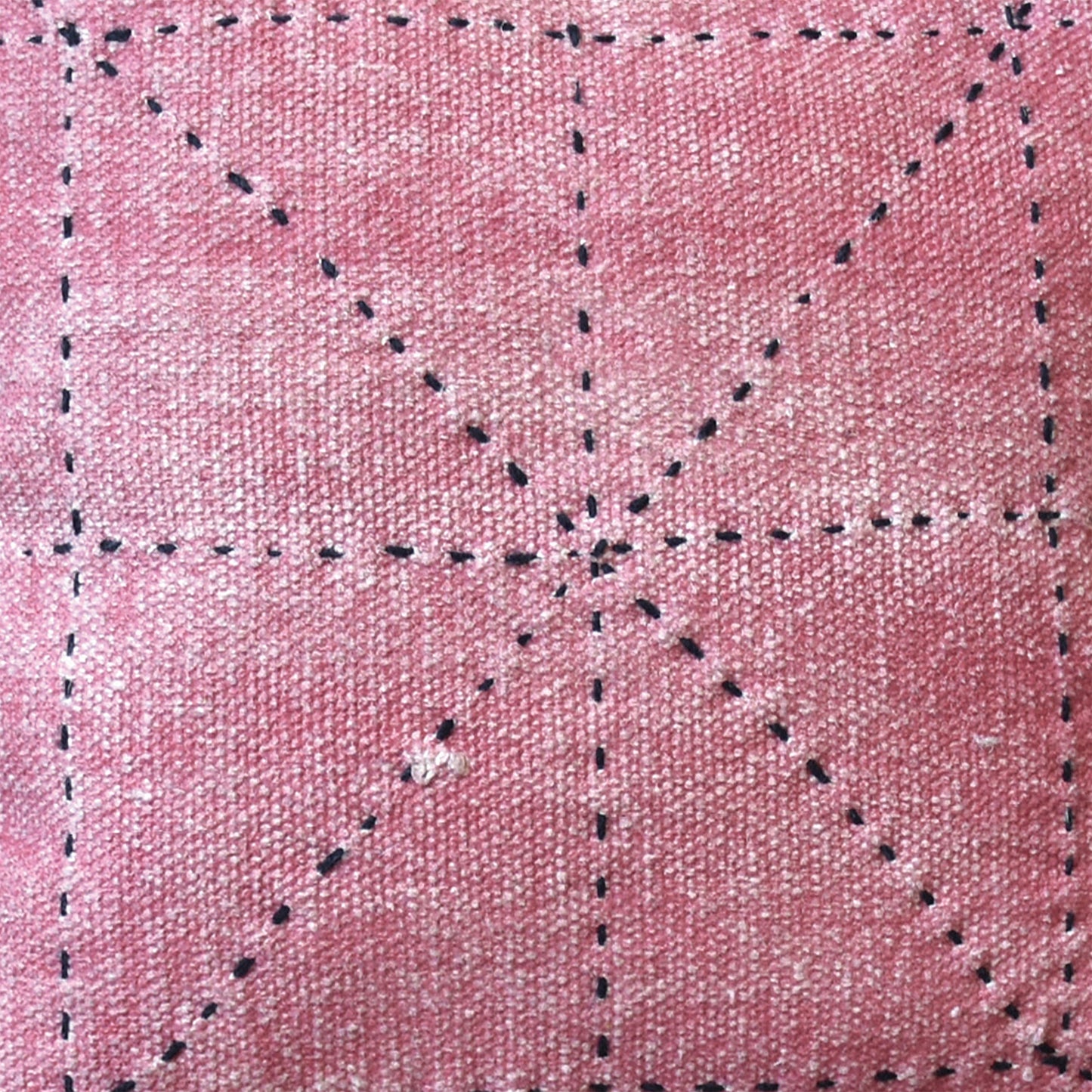 Betty Pillow, Cotton, Printed, Wool, Bubble Gum