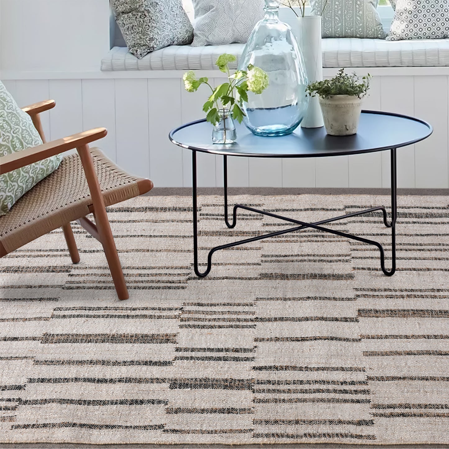 Area Rug, Bedroom Rug, Living Room Rug, Living Area Rug, Indian Rug, Office Carpet, Office Rug, Shop Rug Online, Jute, Natural White, Natural, Punja, Flat Weave, abstract