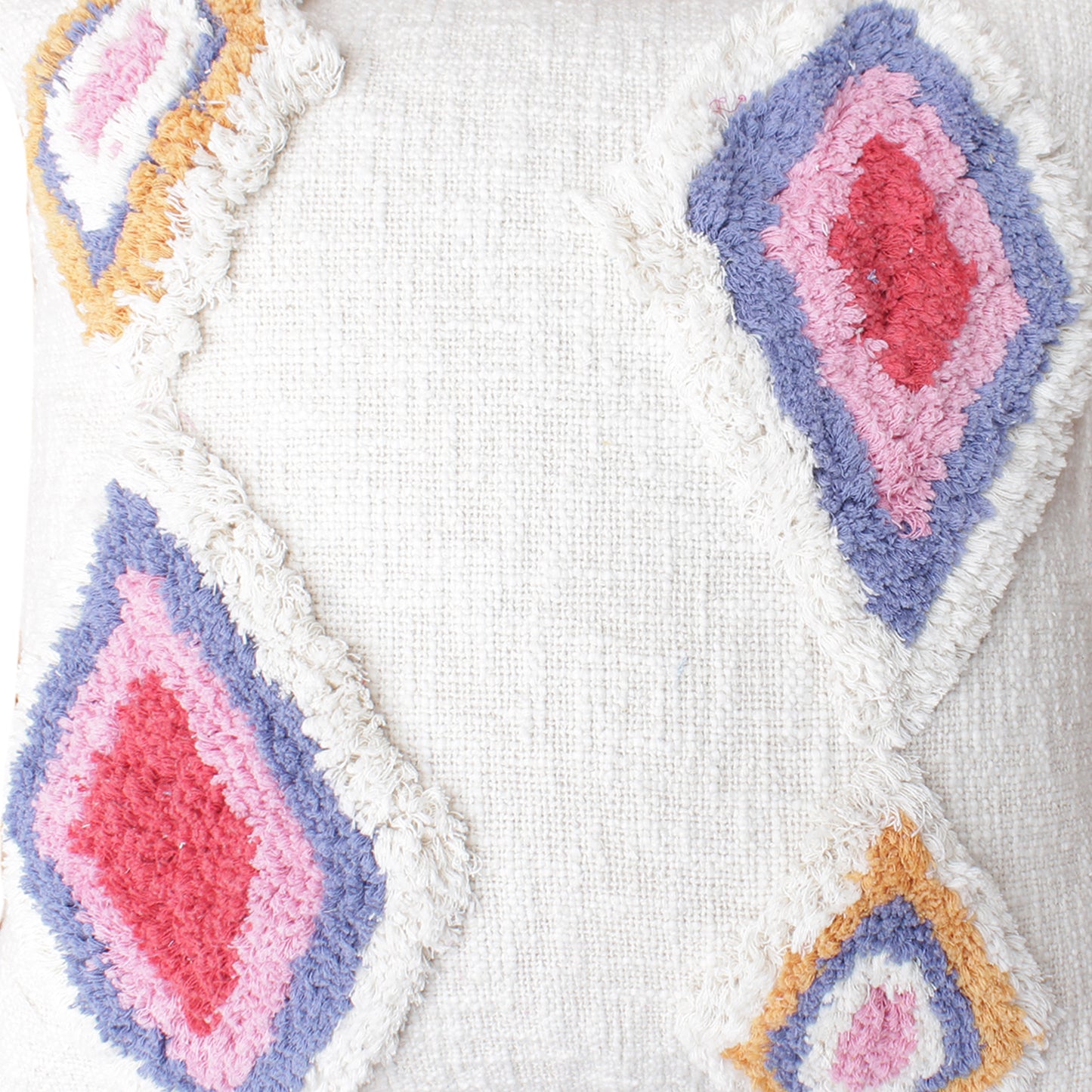 Canby Cushion, Cotton, Natural White, Multi, Bm Fn, All Cut