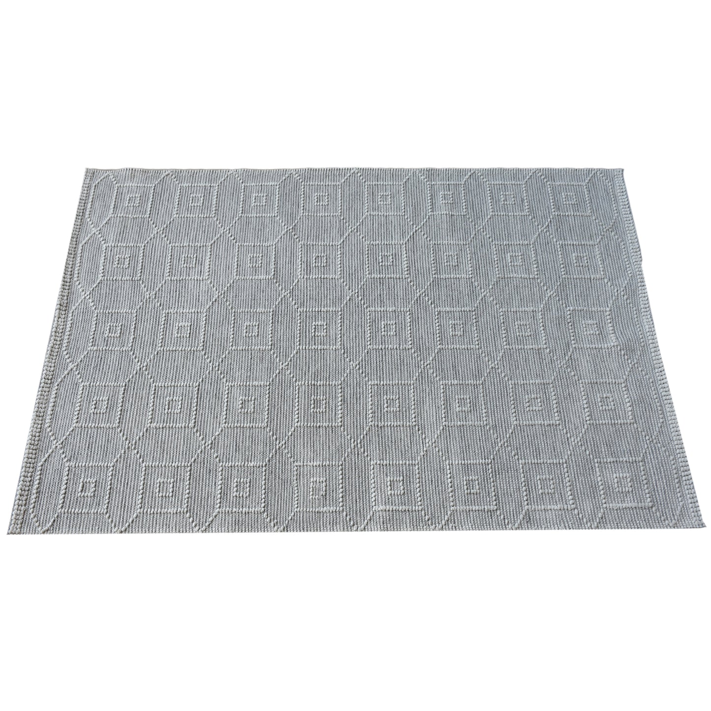 Area Rug, Bedroom Rug, Living Room Rug, Living Area Rug, Indian Rug, Office Carpet, Office Rug, Shop Rug Online, Pet, Natural White, Grey, Pitloom, All Loop, Square