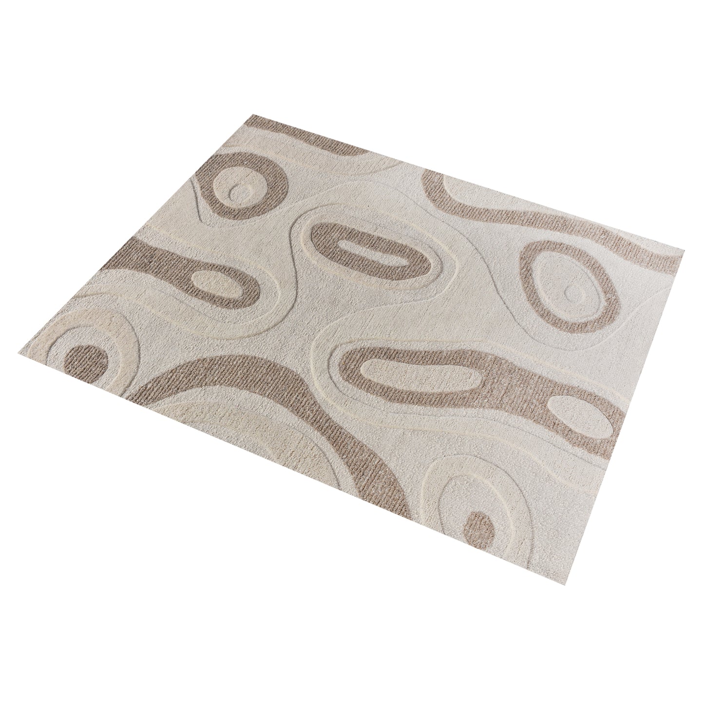 Area Rug, Bedroom Rug, Living Room Rug, Living Area Rug, Indian Rug, Office Carpet, Office Rug, Shop Rug Online, Wool, Natural White, Beige, Hand woven, Cut And Loop, modern