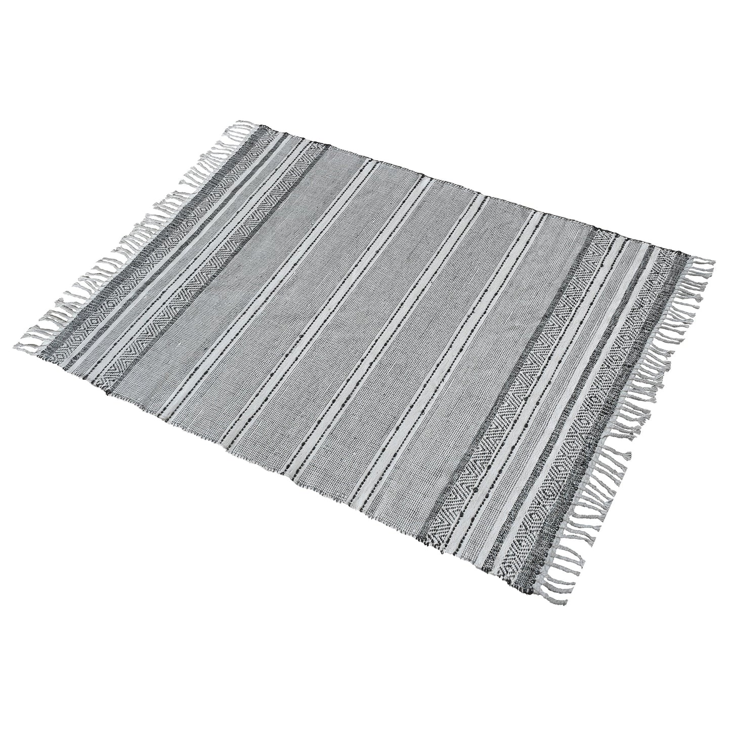 Area Rug, Bedroom Rug, Living Room Rug, Living Area Rug, Indian Rug, Office Carpet, Office Rug, Shop Rug Online, Pet, Bicycle Tube, Natural White , Grey , Charcoal, Pitloom, Flat Weave, intricate