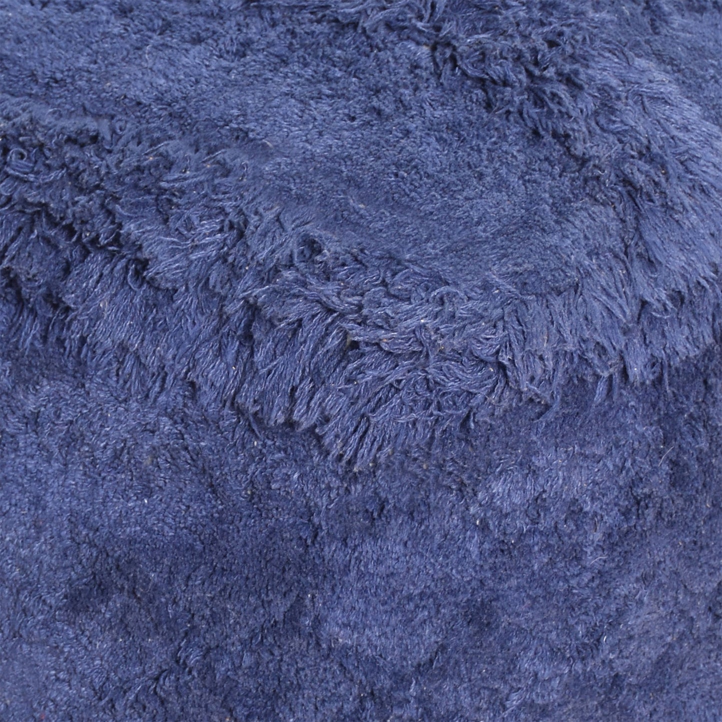 Curlew Pouf, Super Soft Cotton, Navy, Bm Sn, All Cut