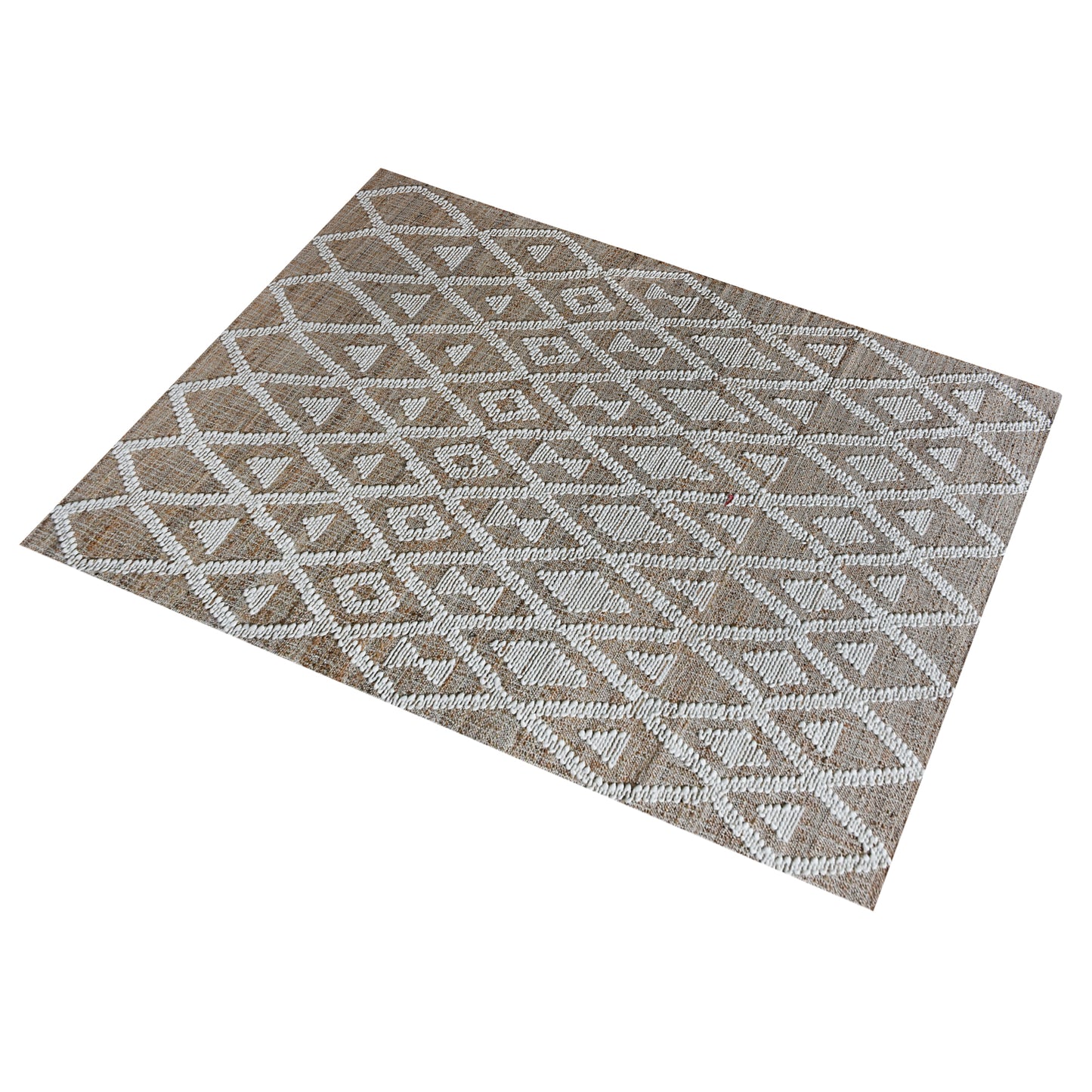 Area Rug, Bedroom Rug, Living Room Rug, Living Area Rug, Indian Rug, Office Carpet, Office Rug, Shop Rug Online, Jute, Wool, Natural, Natural White, Punja, Flat Weave, geometric