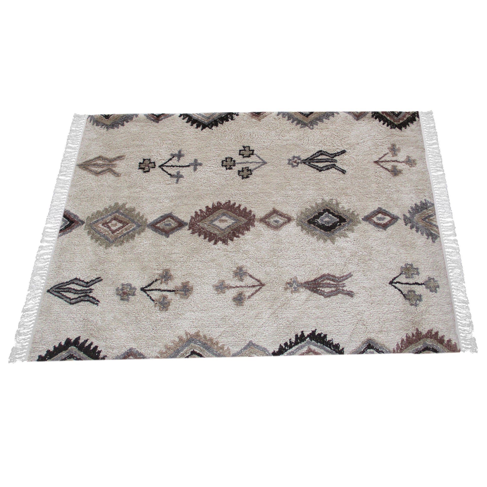 Area Rug, Bedroom Rug, Living Room Rug, Living Area Rug, Indian Rug, Office Carpet, Office Rug, Shop Rug Online, Cotton, Natural White, Multi, Bm Fn, All Cut, bohemian